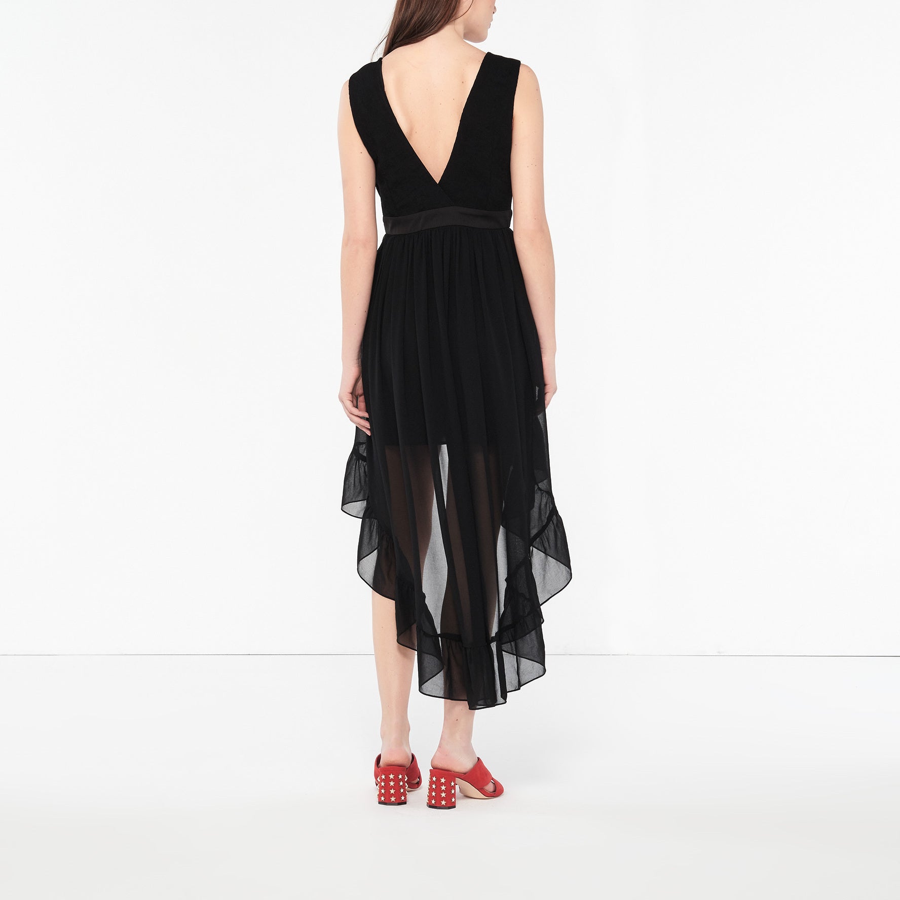 Robe à volants au bas Sandro seconde main