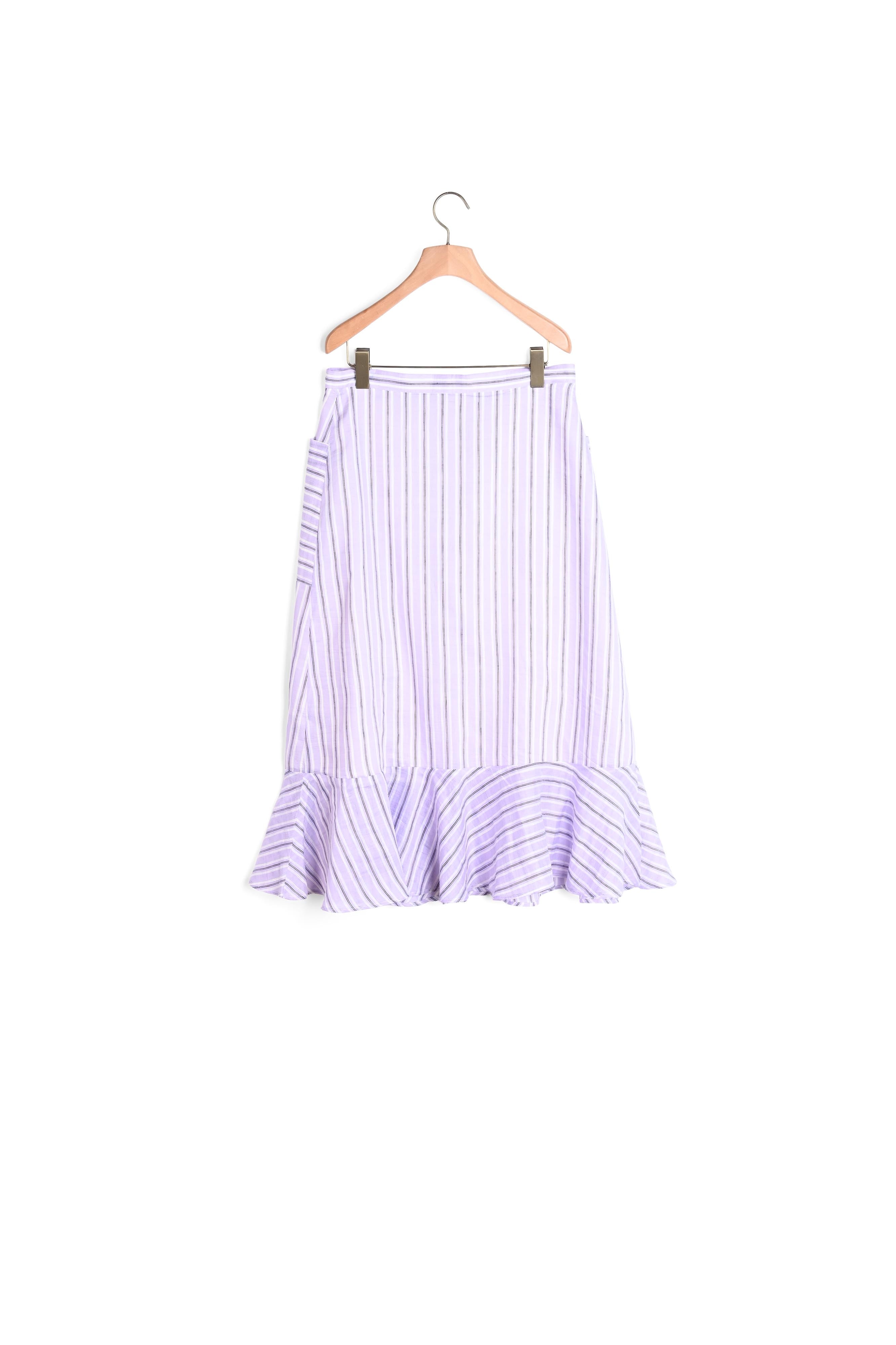 Jupe évasée à rayures Sandro seconde main