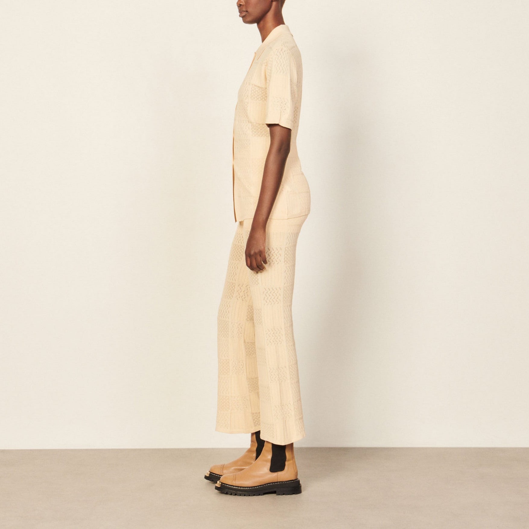 Chemise en Maille pointelle Sandro seconde main