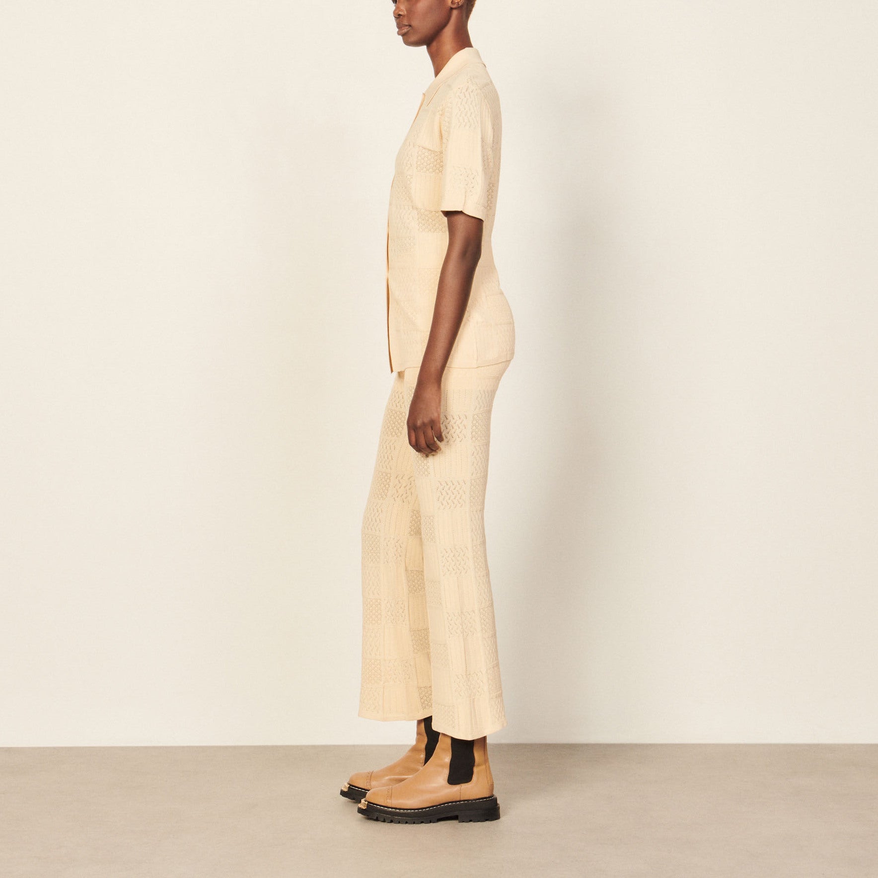 Chemise en Maille pointelle Sandro seconde main