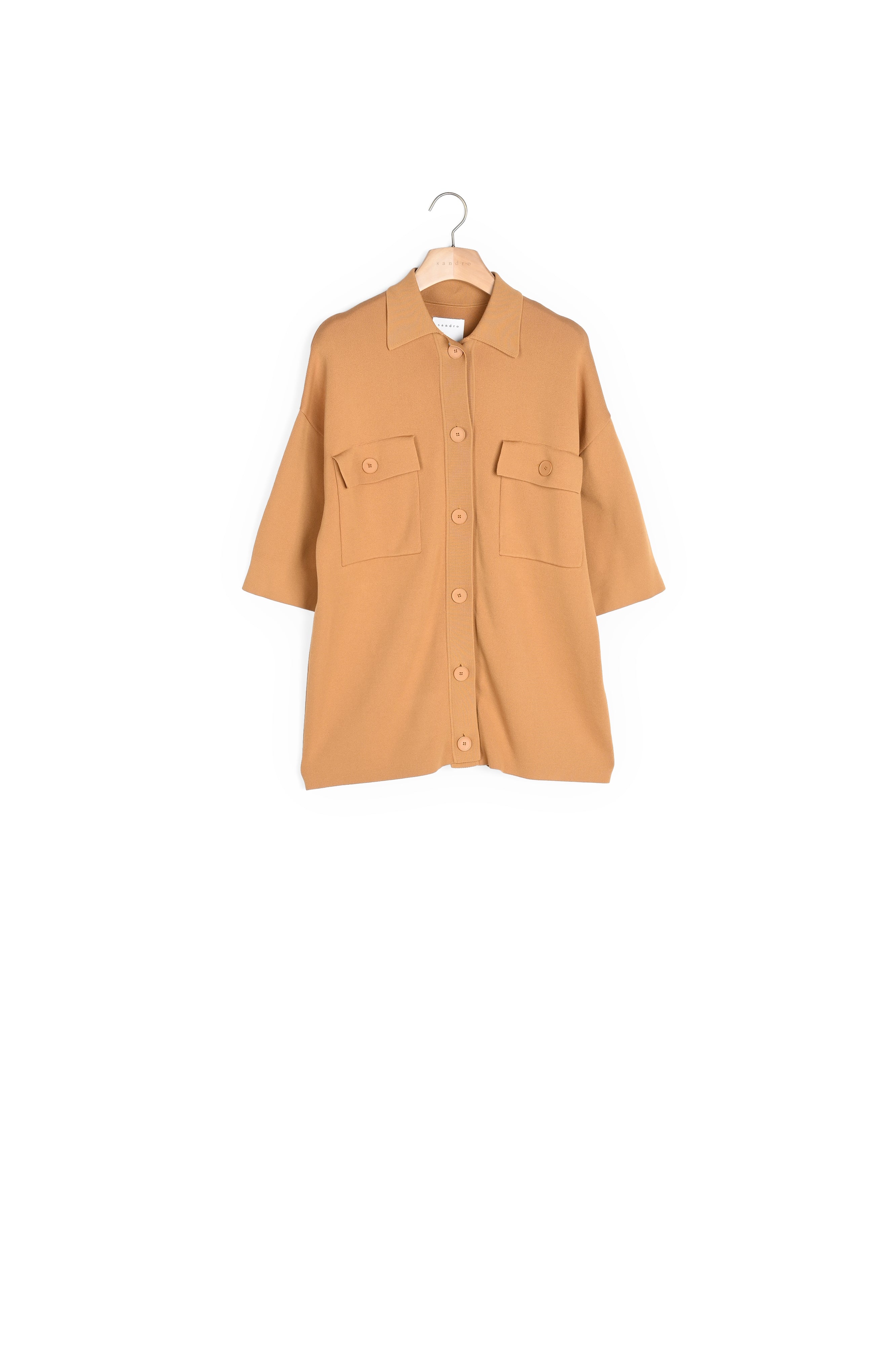 Cardi-coat oversize esprit surChemise Sandro seconde main