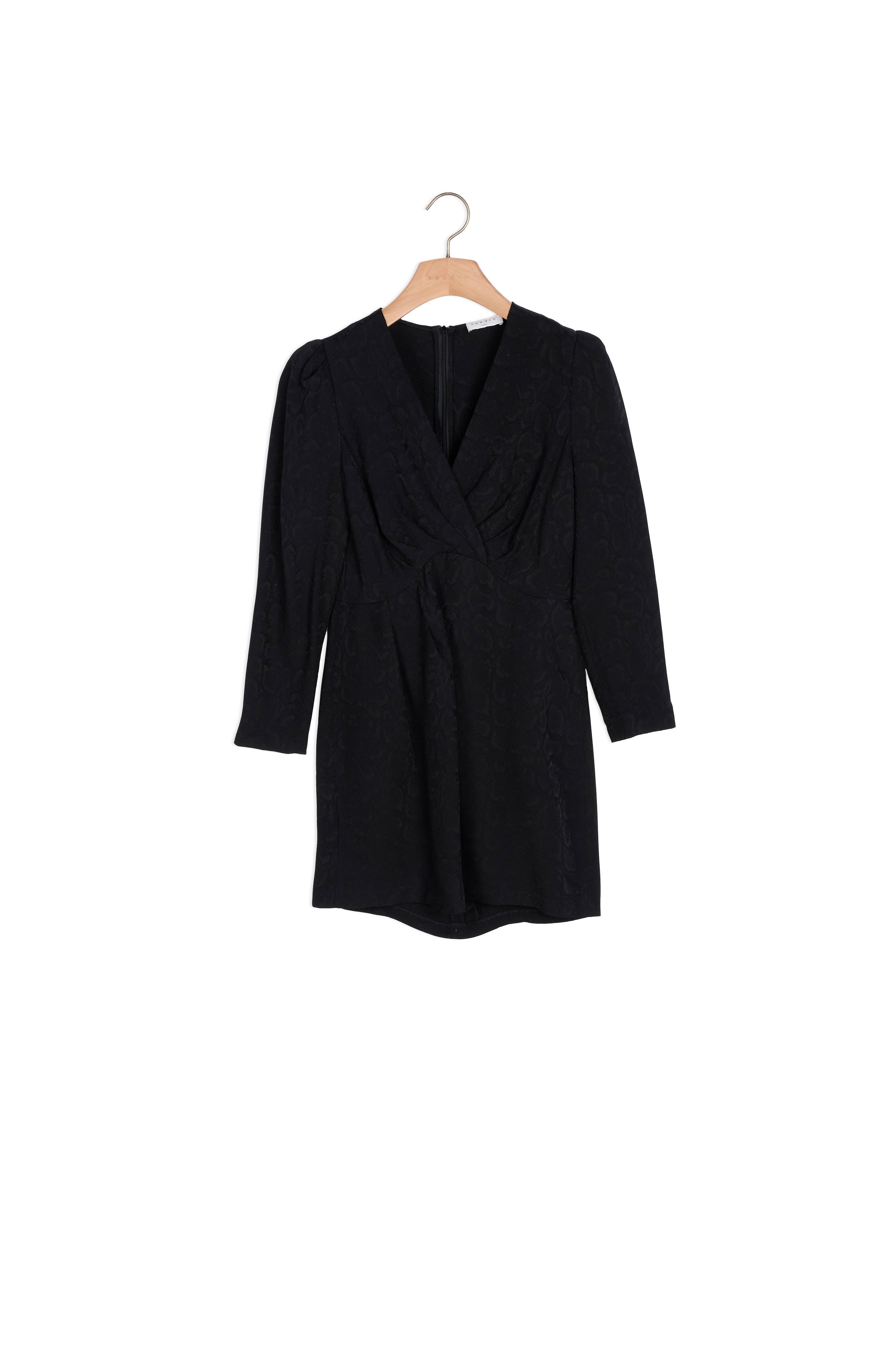 Robe courte en jacquard effet python Sandro seconde main