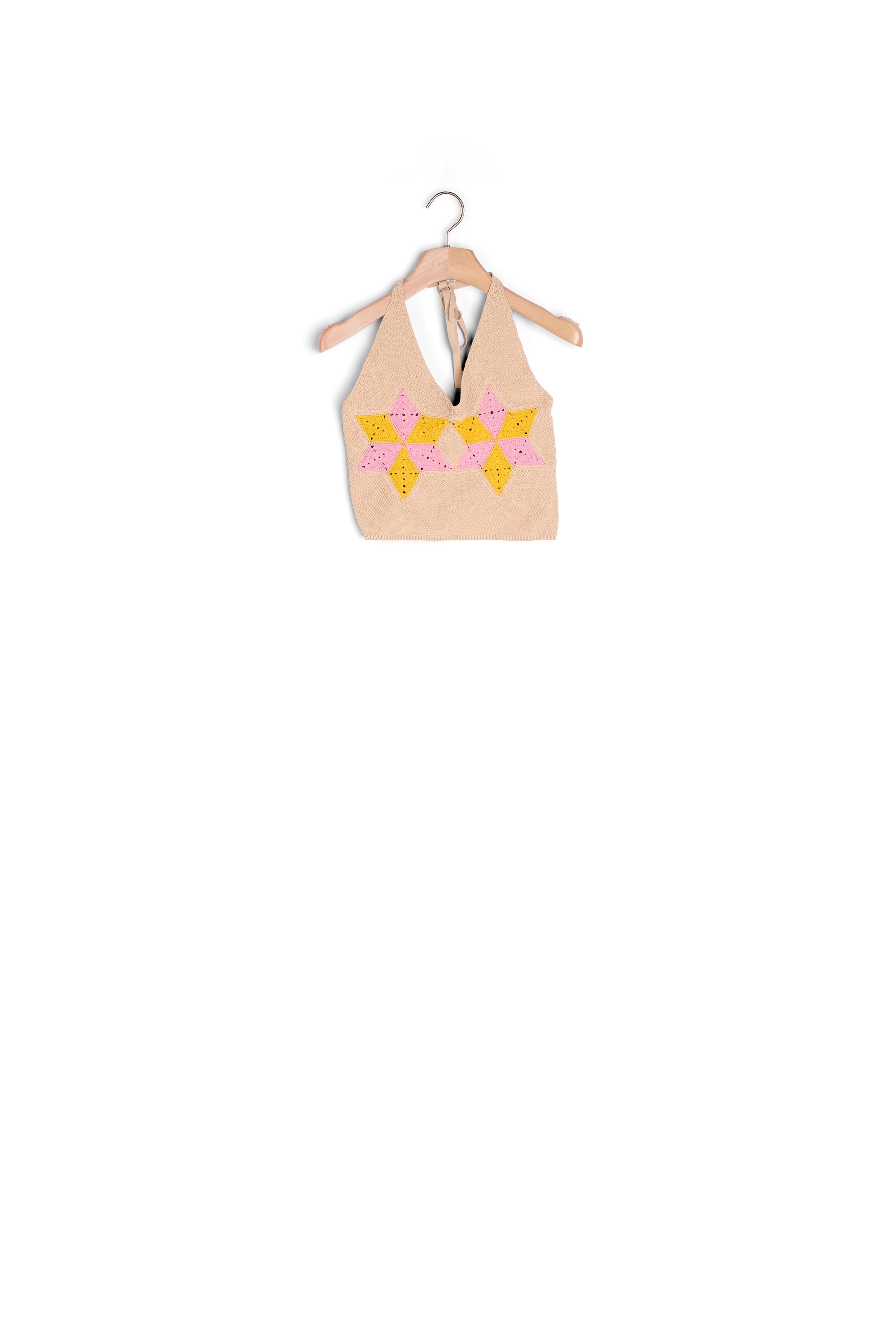 Top court en crochet Sandro seconde main