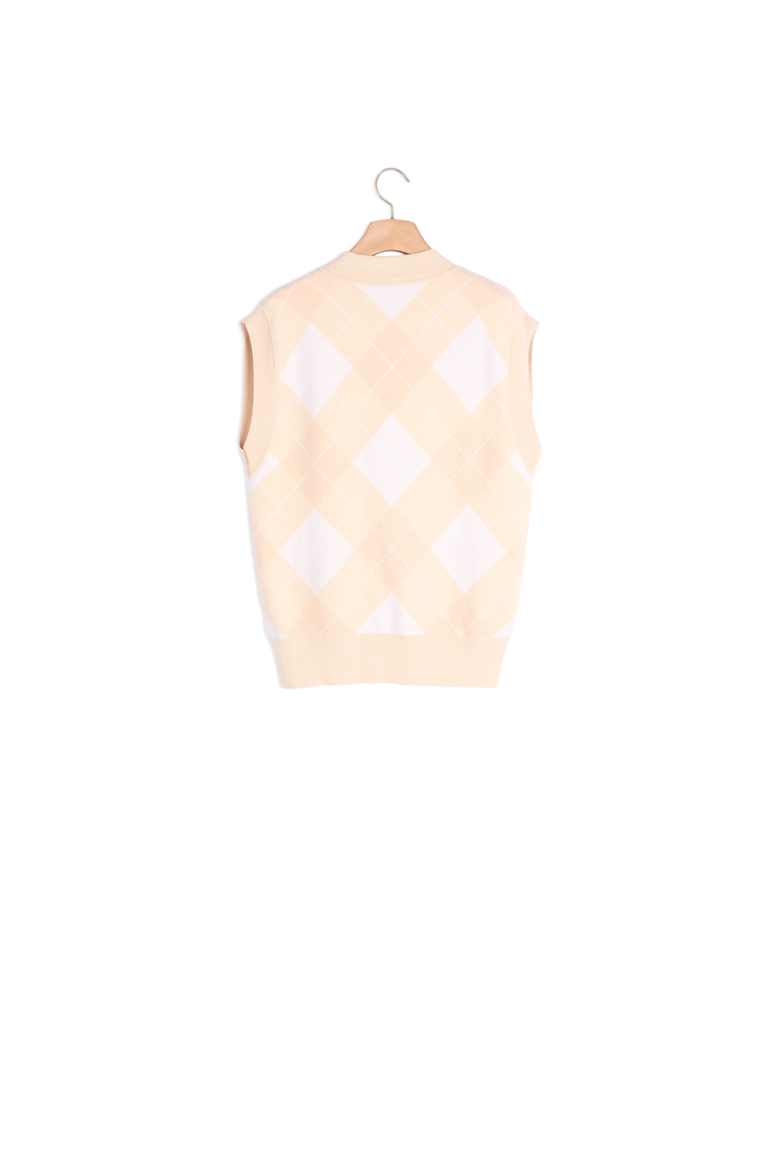 Pull sans manches jacquard Sandro seconde main