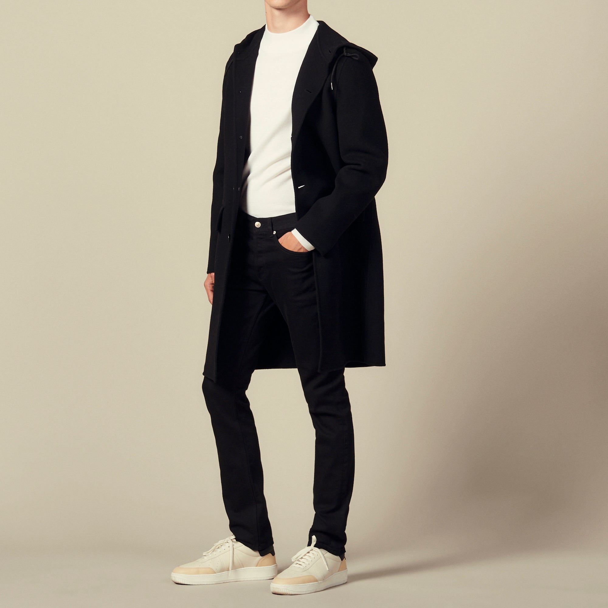 Parka en laine double face Sandro seconde main