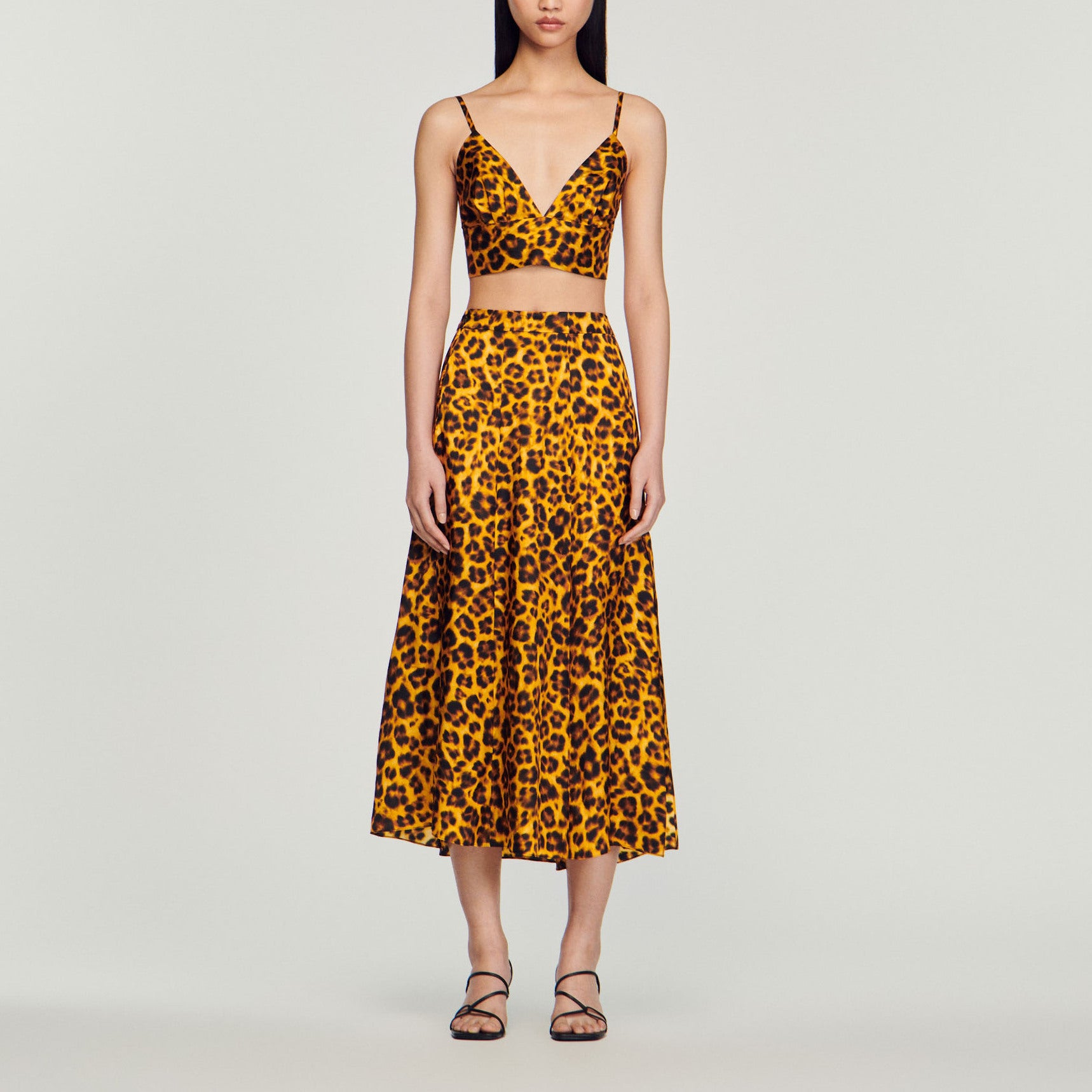 Jupe léopard Sandro seconde main