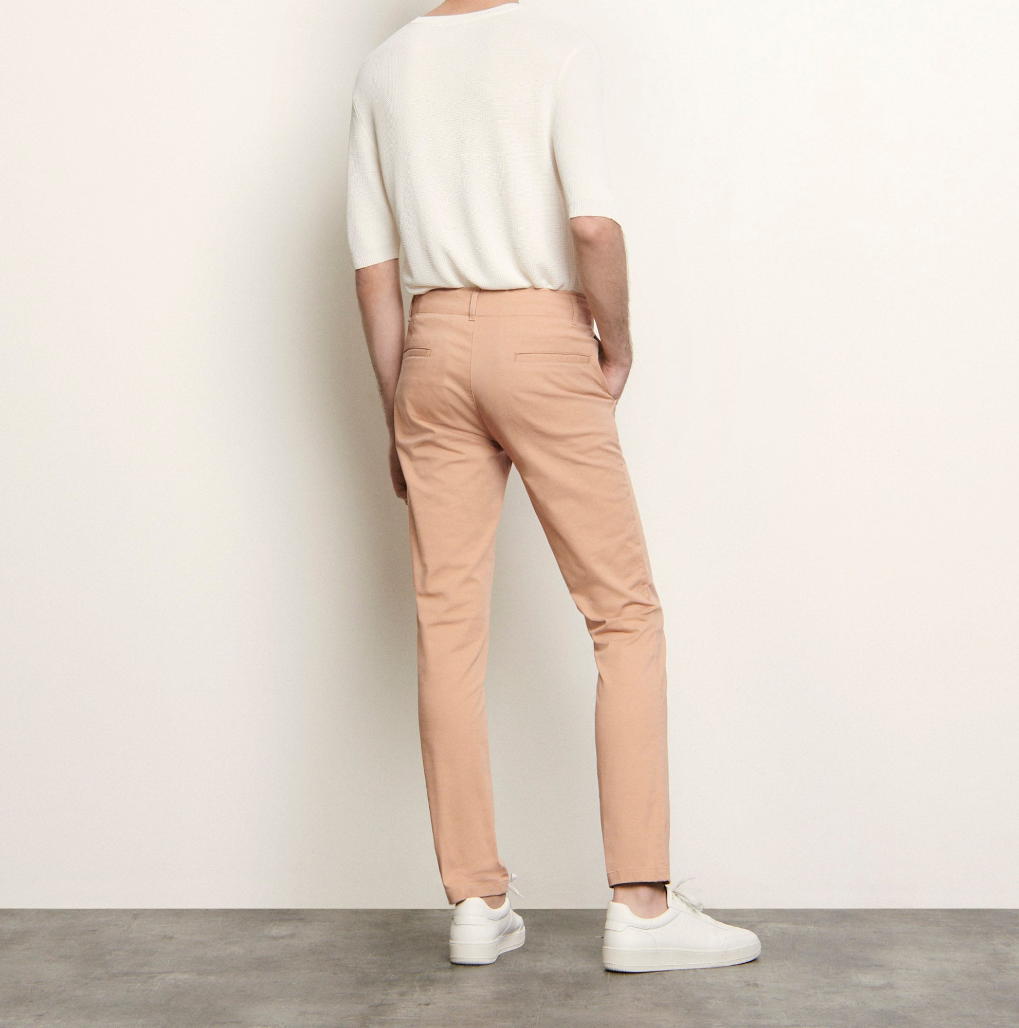 Pantalon chino en coton stretch Sandro seconde main