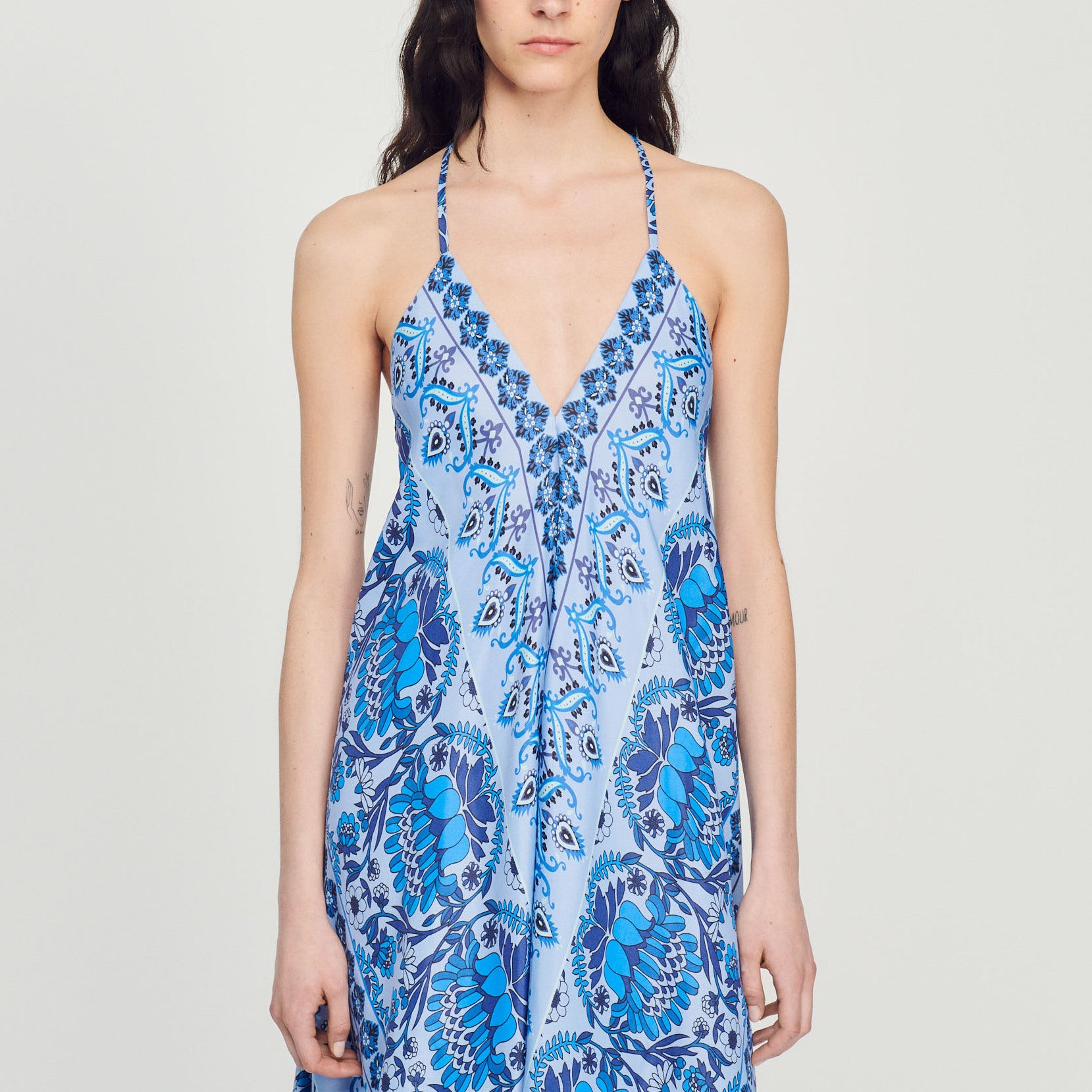 Robe longue  asymétrique Sandro seconde main