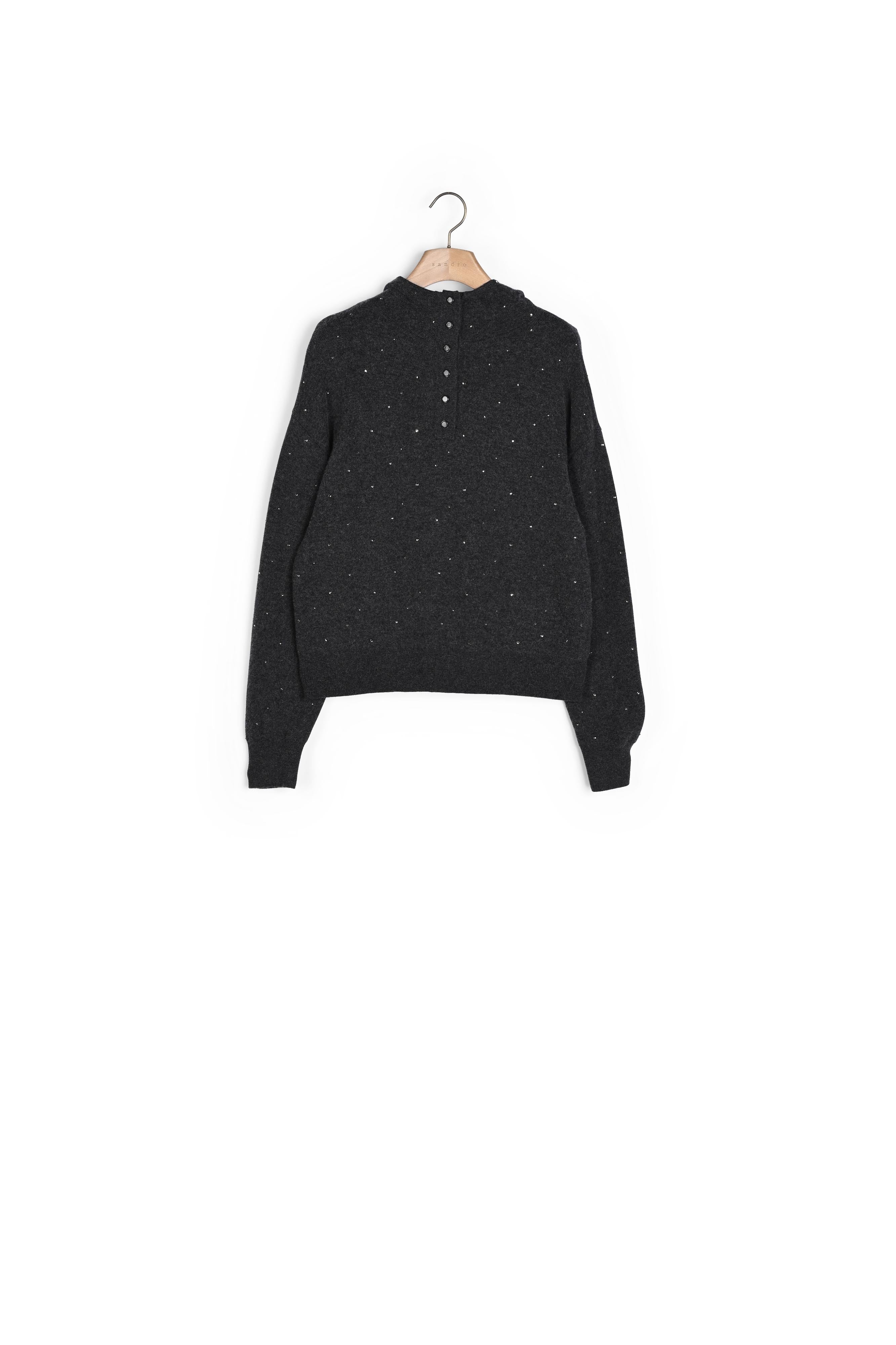 Pull à capuche strassé Sandro seconde main