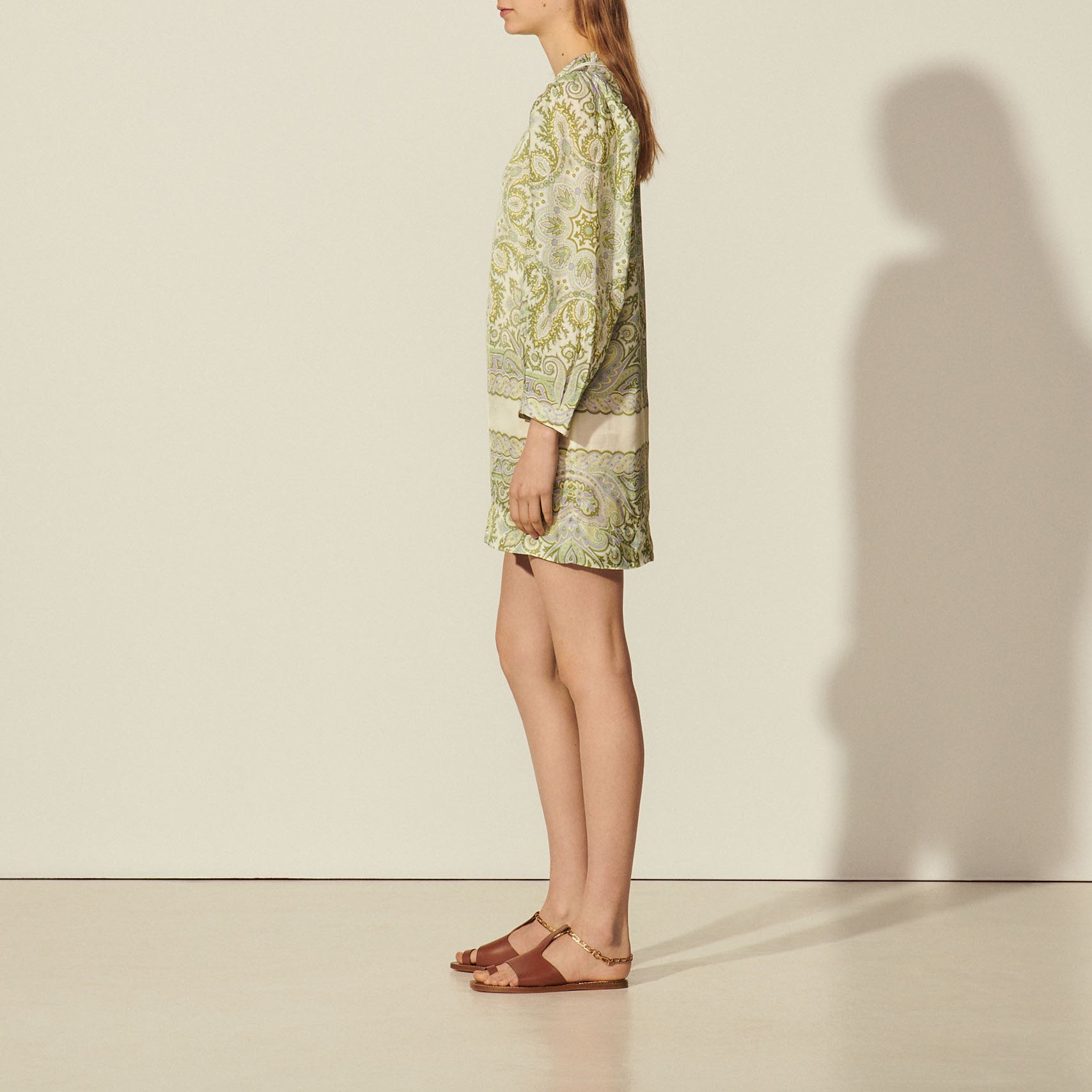 Robe imprimée foulard Sandro seconde main