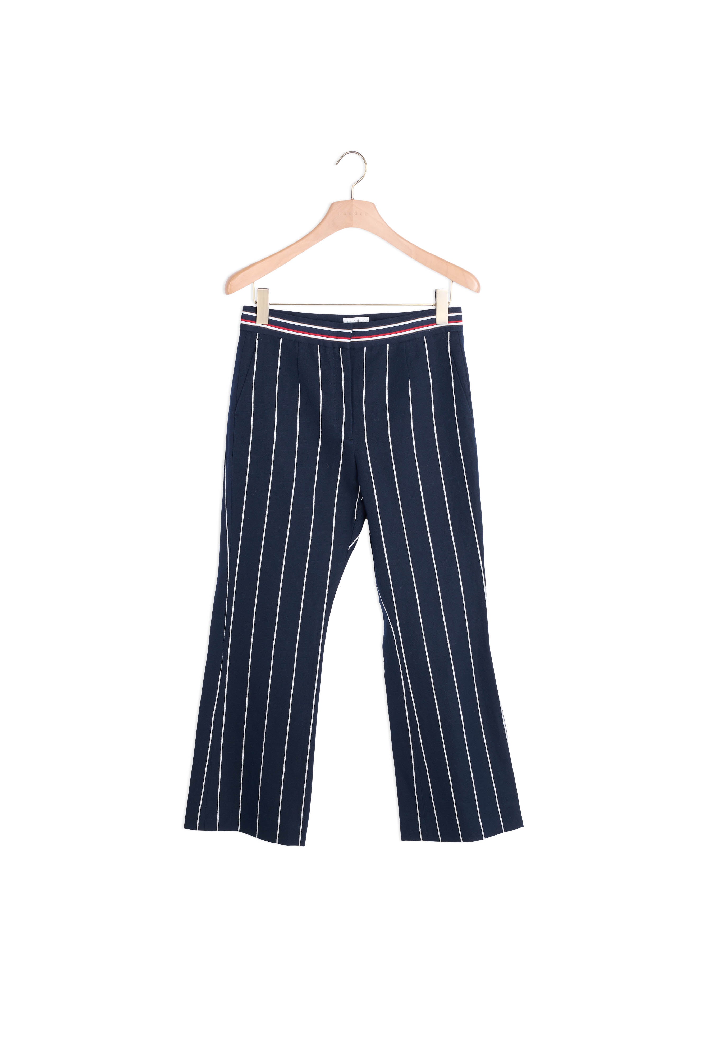 Pantalon à rayures contrastées Sandro seconde main