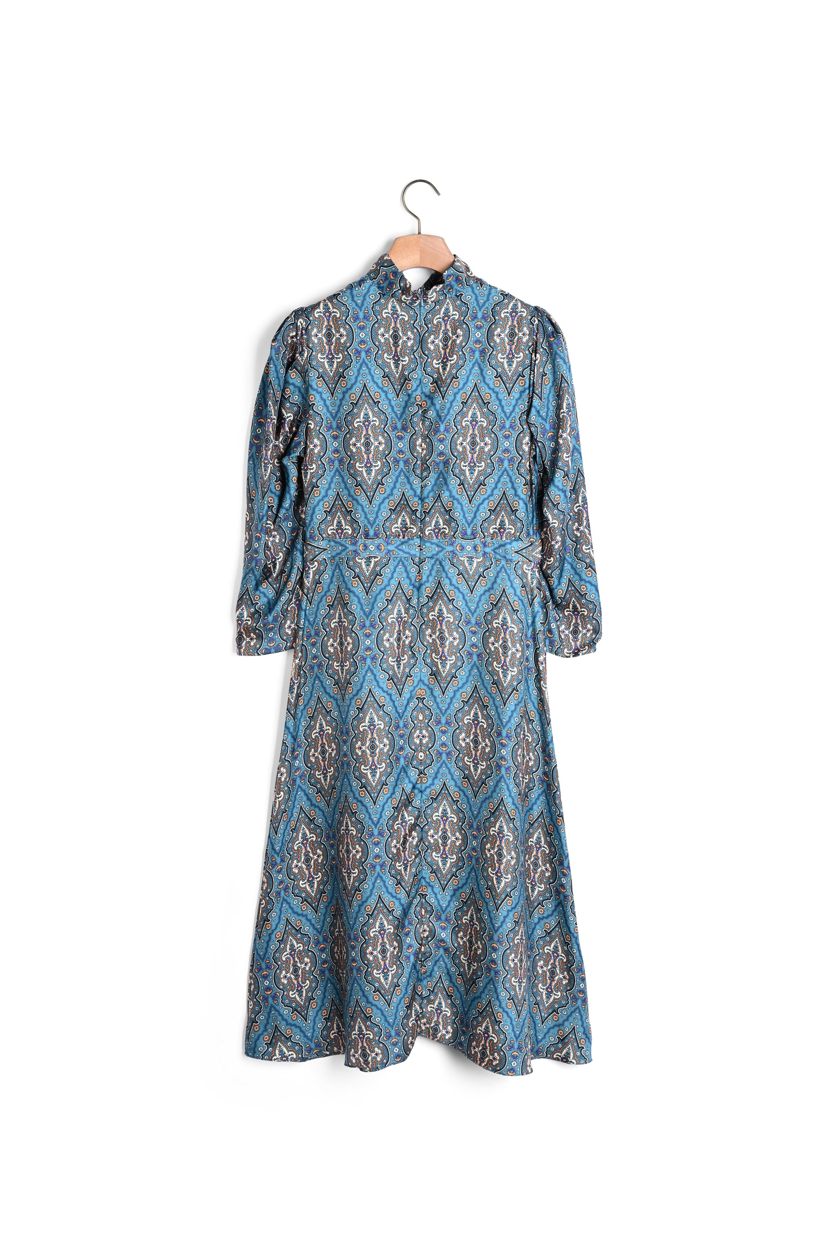 Robe en soie imprimée en all-over Sandro seconde main