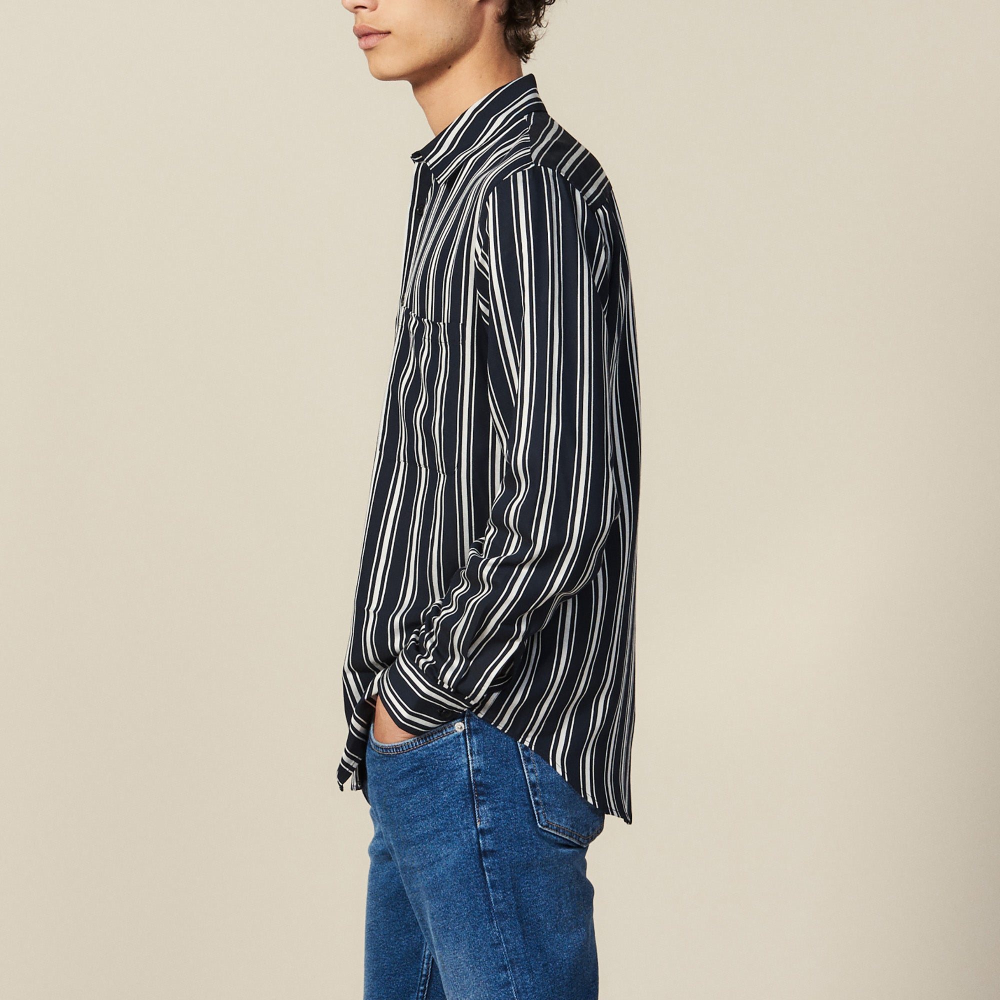 Chemise fluide rayée Sandro seconde main