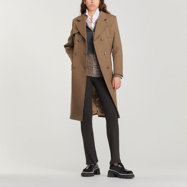 Pantalon en Maille côtelée Sandro seconde main