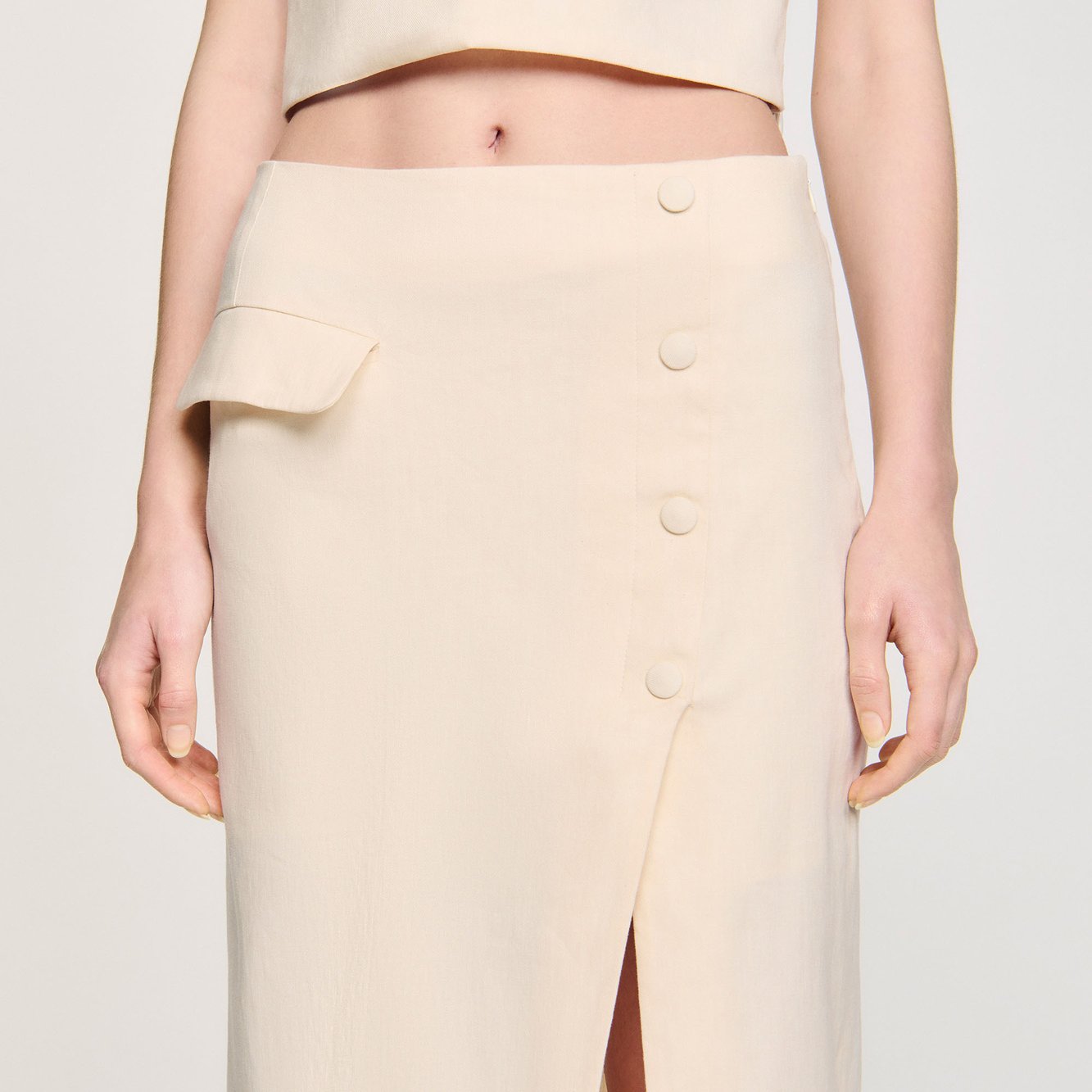 Jupe longue fendue Sandro seconde main