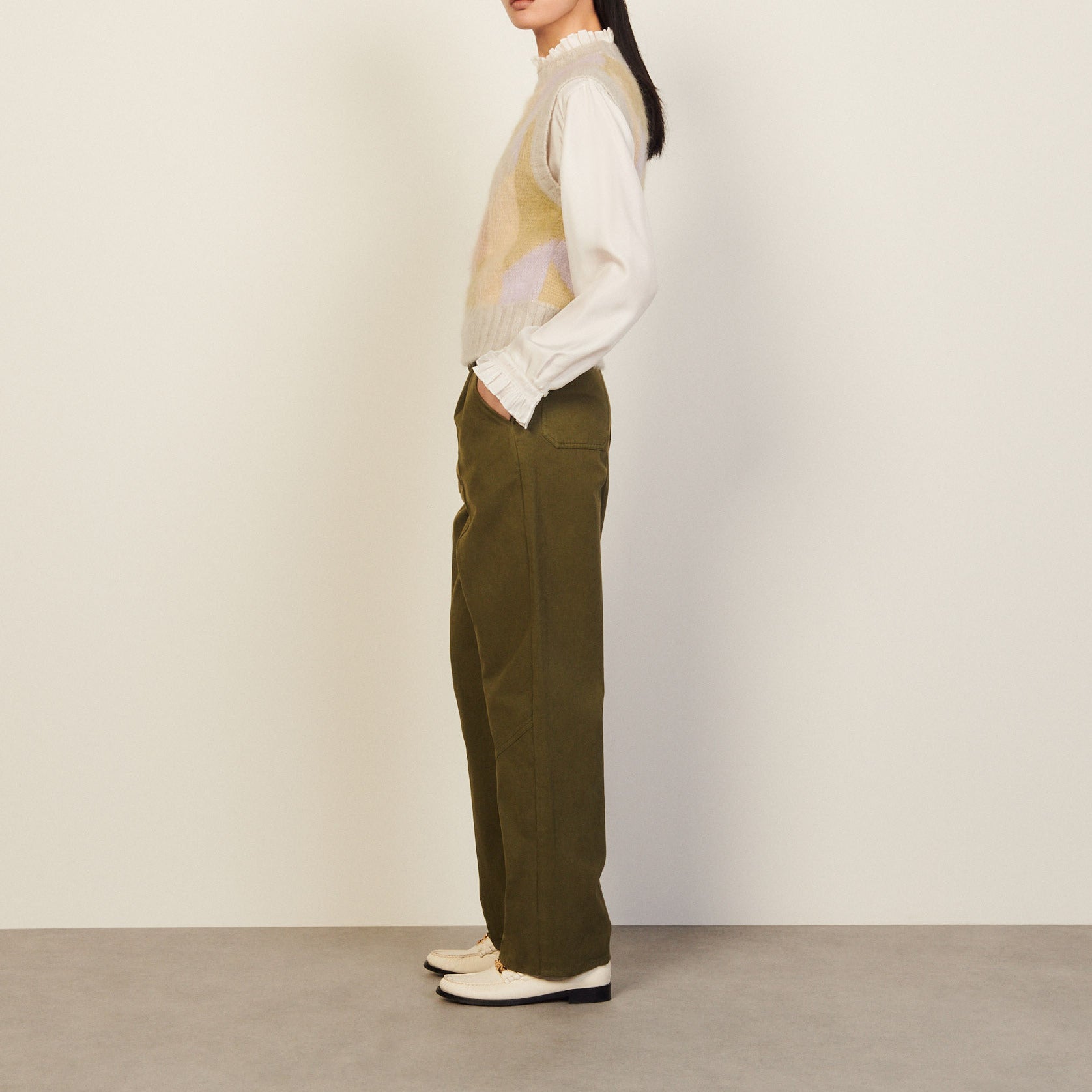 Pantalon Kaki Sandro seconde main