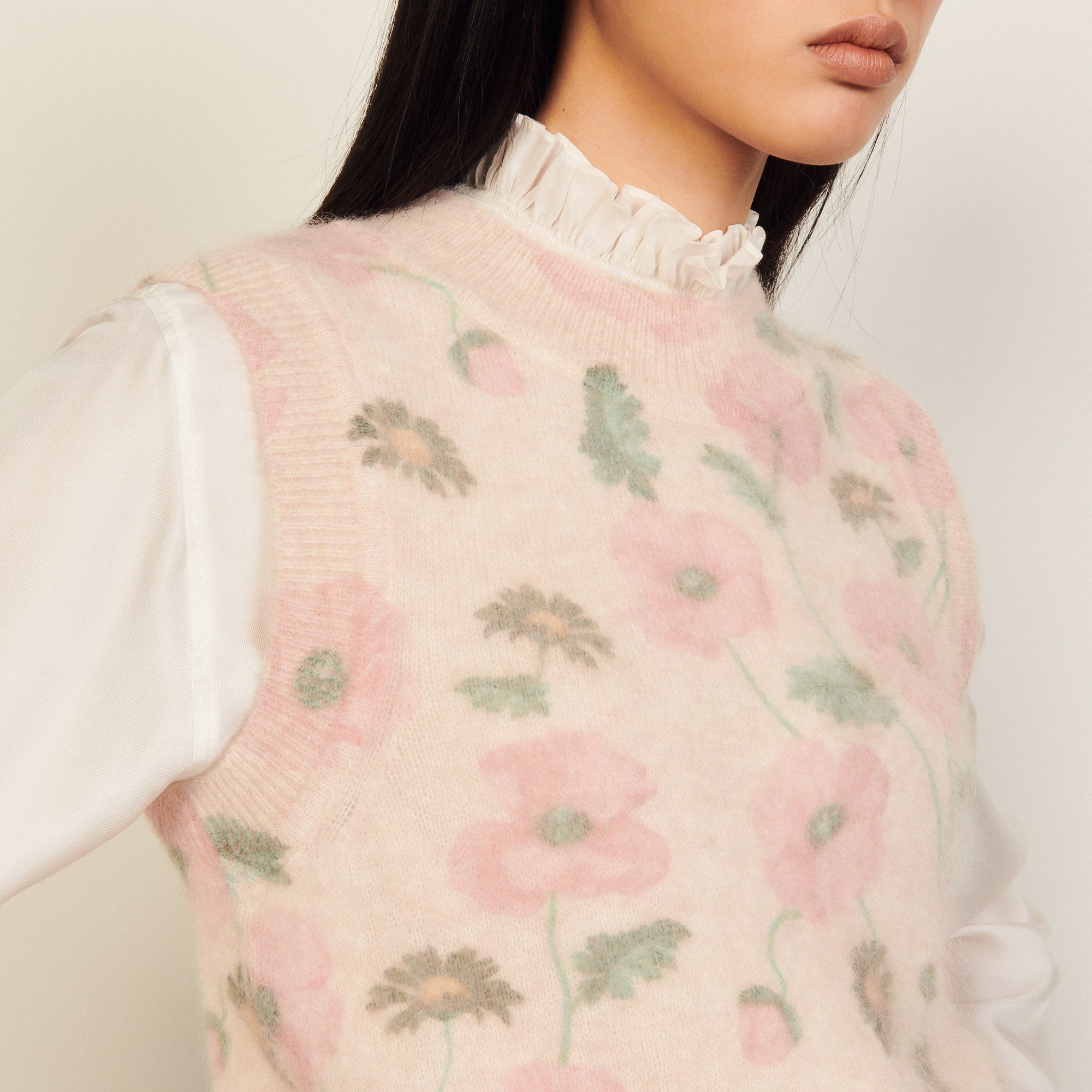 Pull Ecru Sandro seconde main