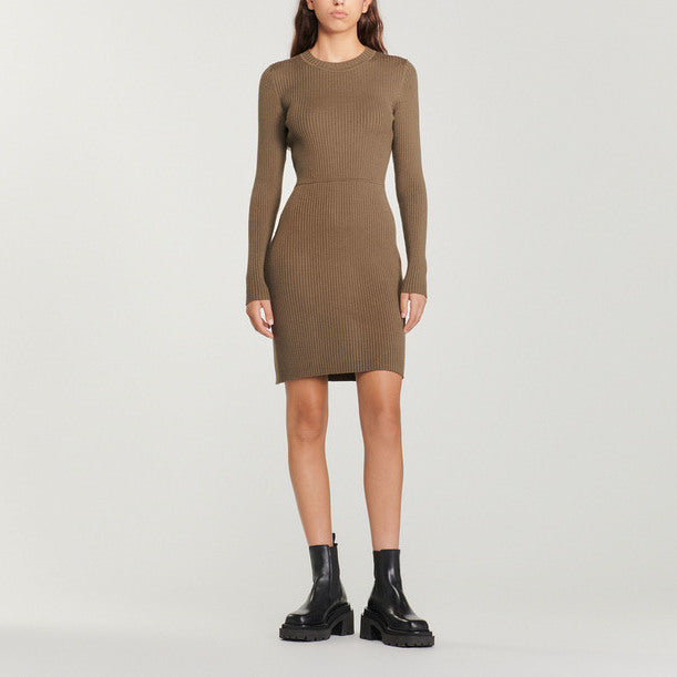 Robe en Maille côtelée Sandro seconde main