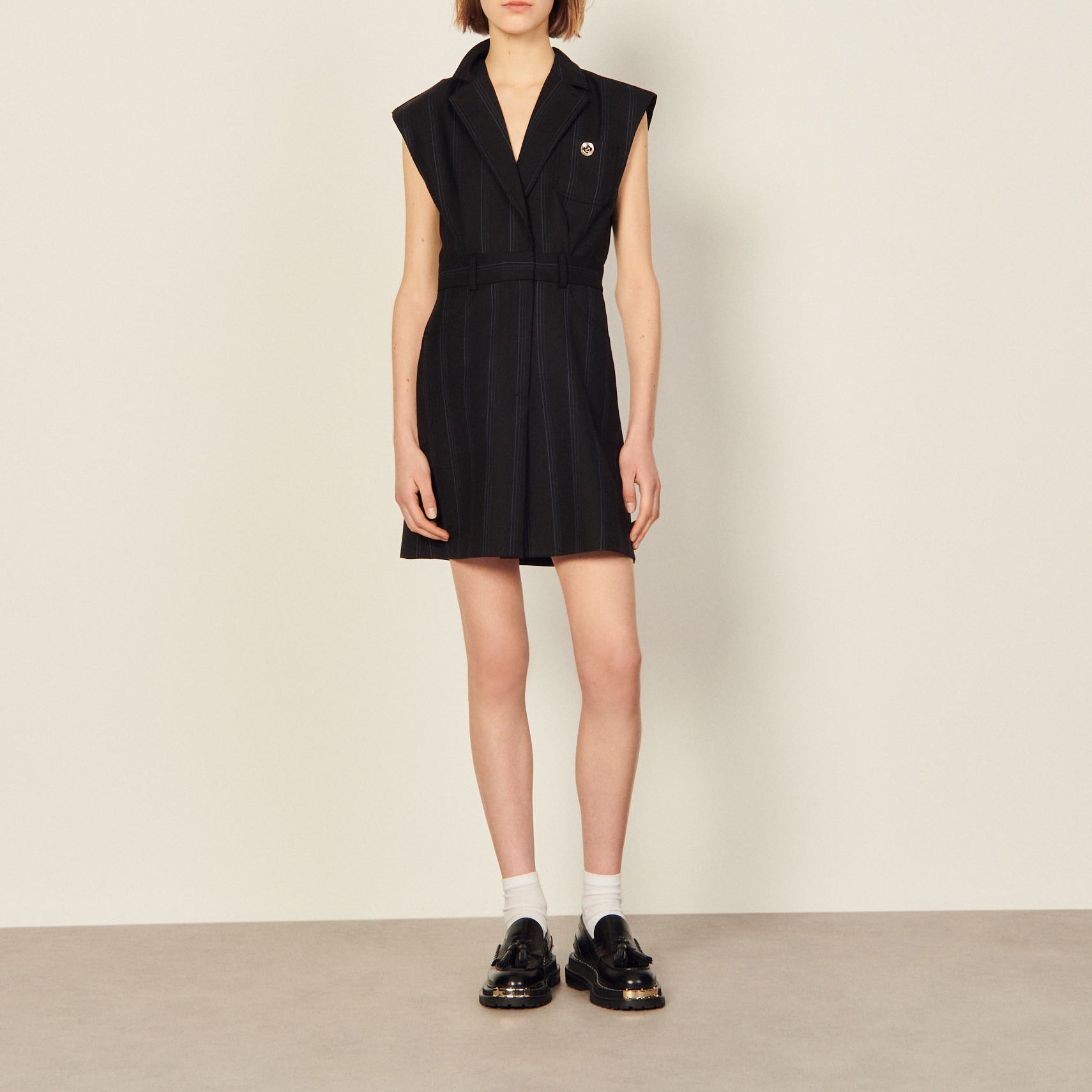 Robe tailleur rayée Sandro seconde main