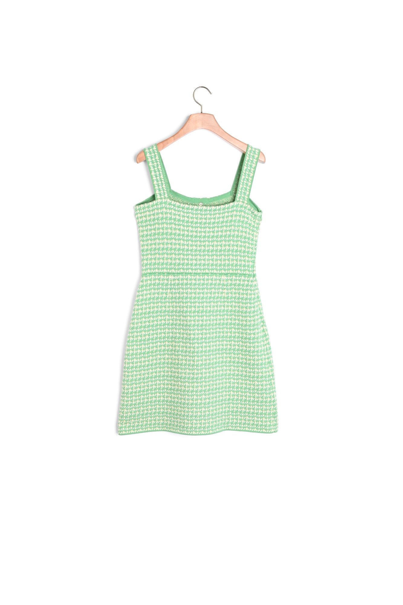 Robe à bretelles en tweed fantaisie Sandro seconde main