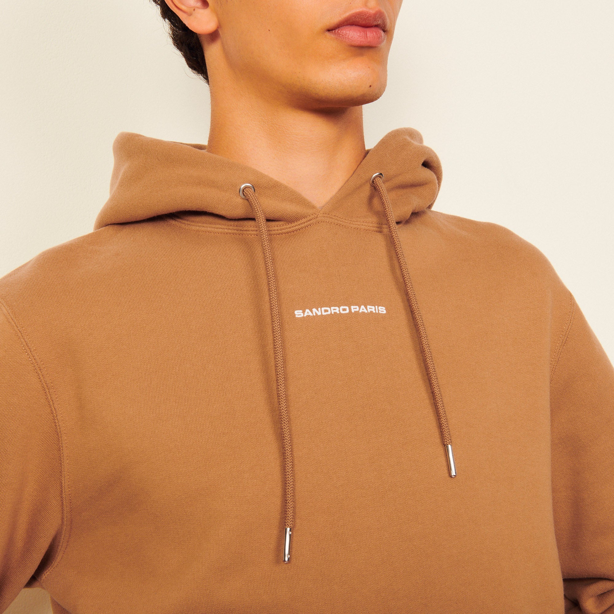 Sweat hoodie avec broderie logo Sandro seconde main