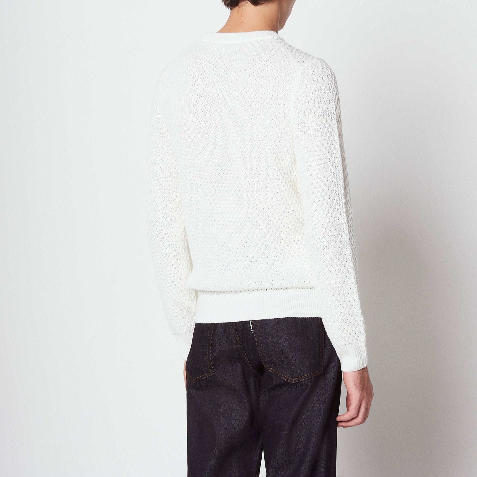 Pull col rond en Maille fantaisie Sandro seconde main