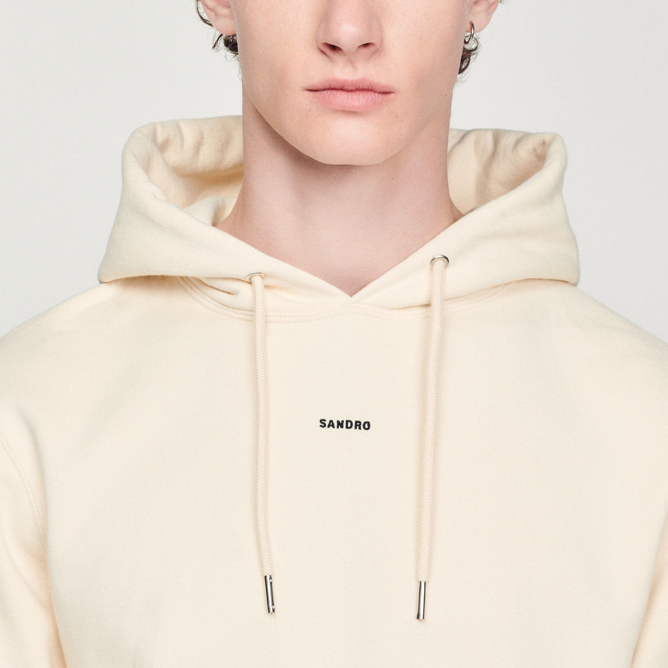 Sweatshirt Ecru Sandro seconde main