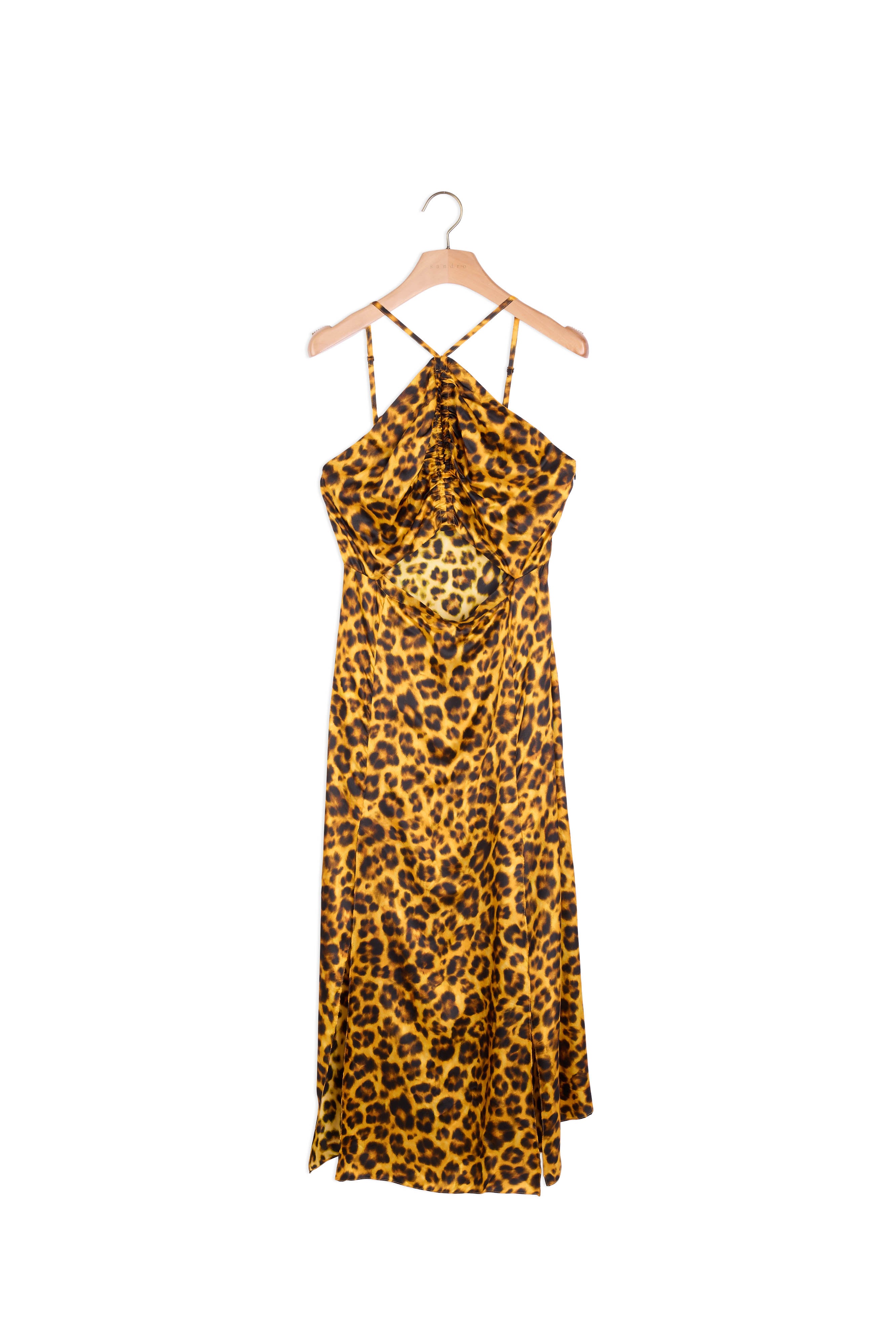 Robe longue imprimé léopard Sandro seconde main