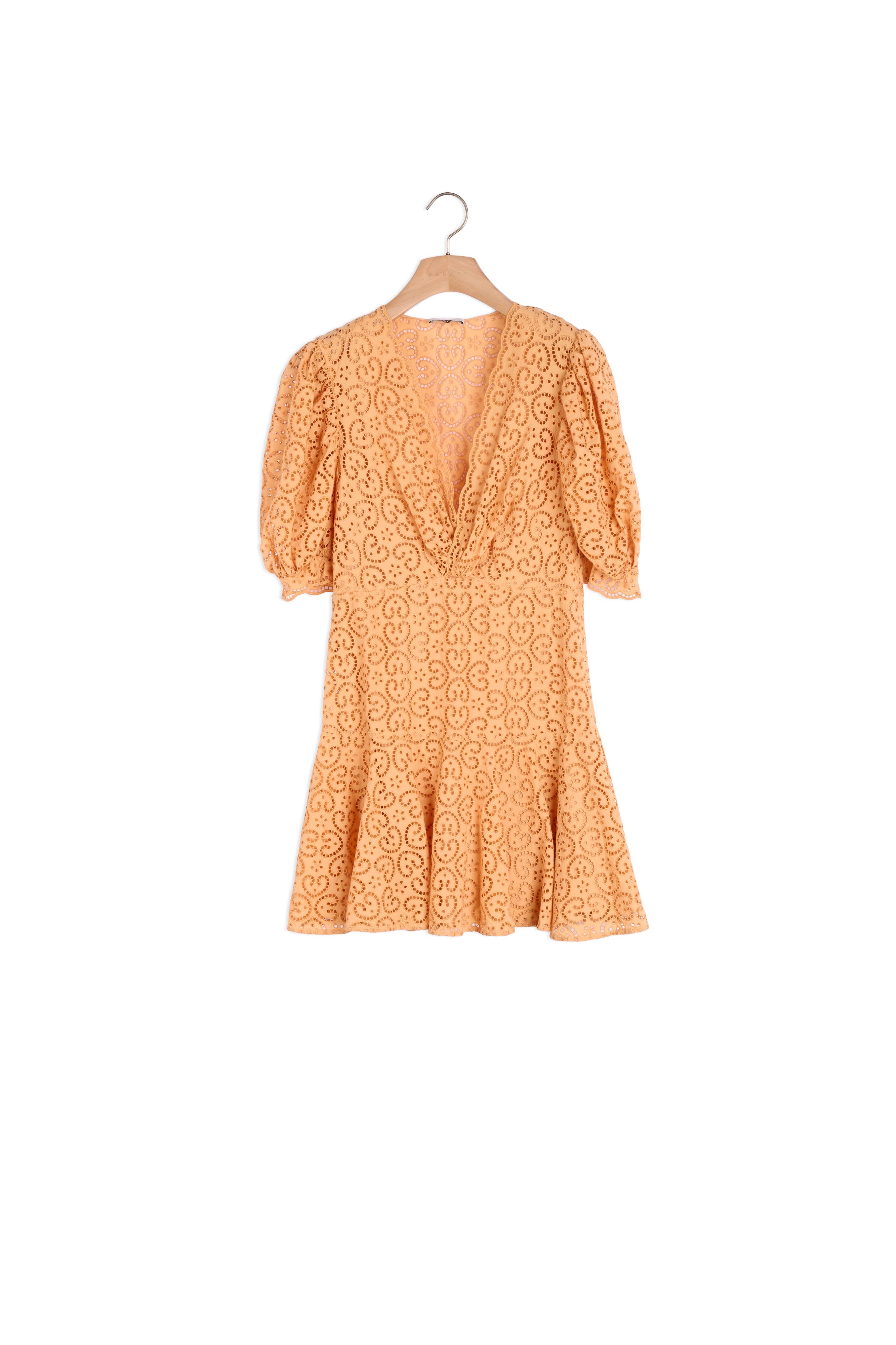 Robe courte en broderie anglaise Sandro seconde main