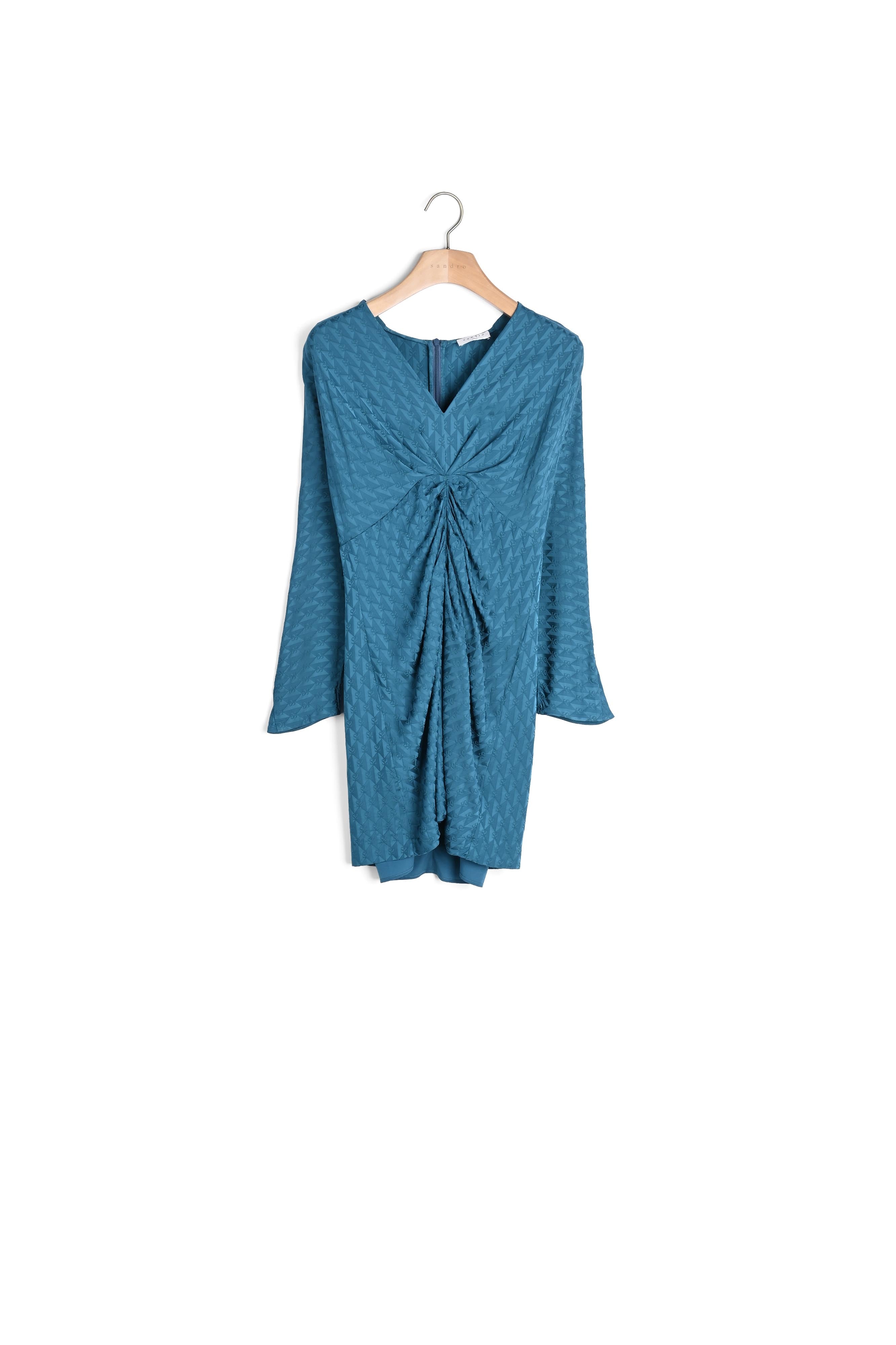 Robe courte en jacquard double S Sandro seconde main