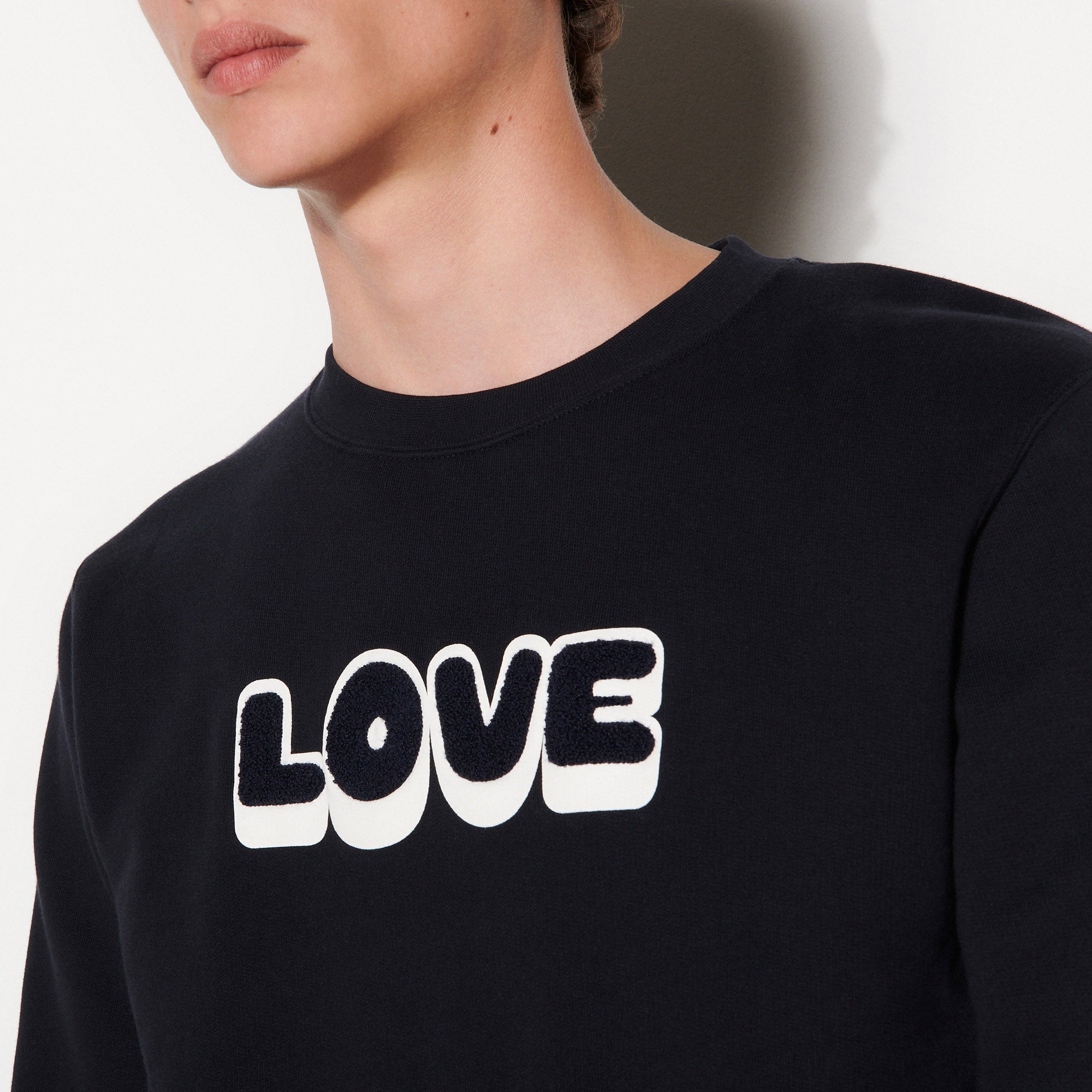 Sweat à broderie à message Sandro seconde main