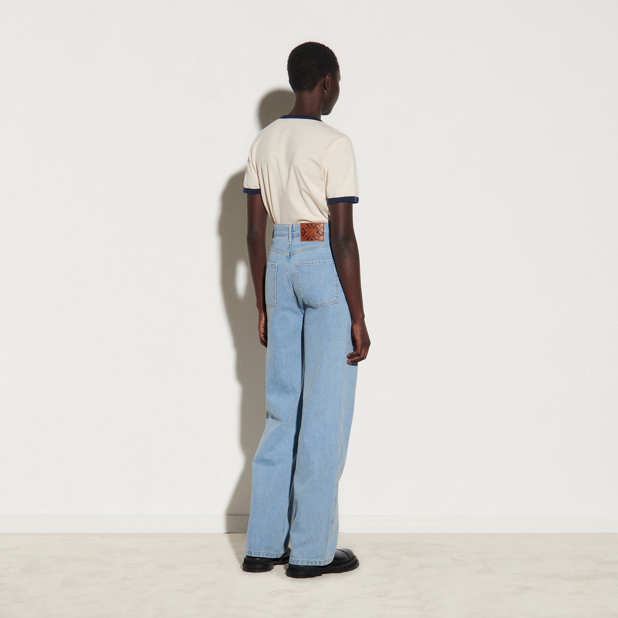 Jean large droit 5 poches délavé Sandro seconde main