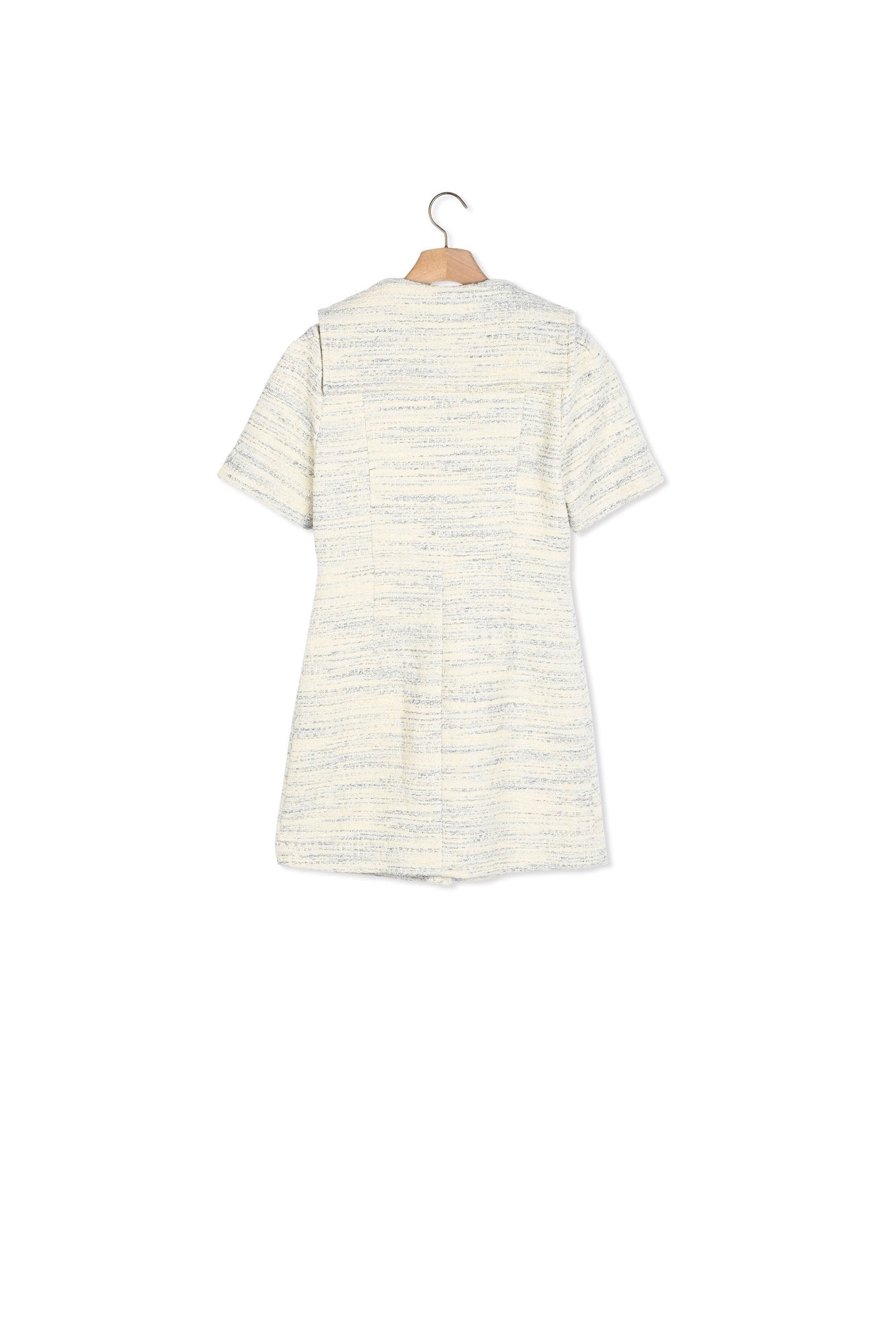 Robe en tweed à col marin Sandro seconde main