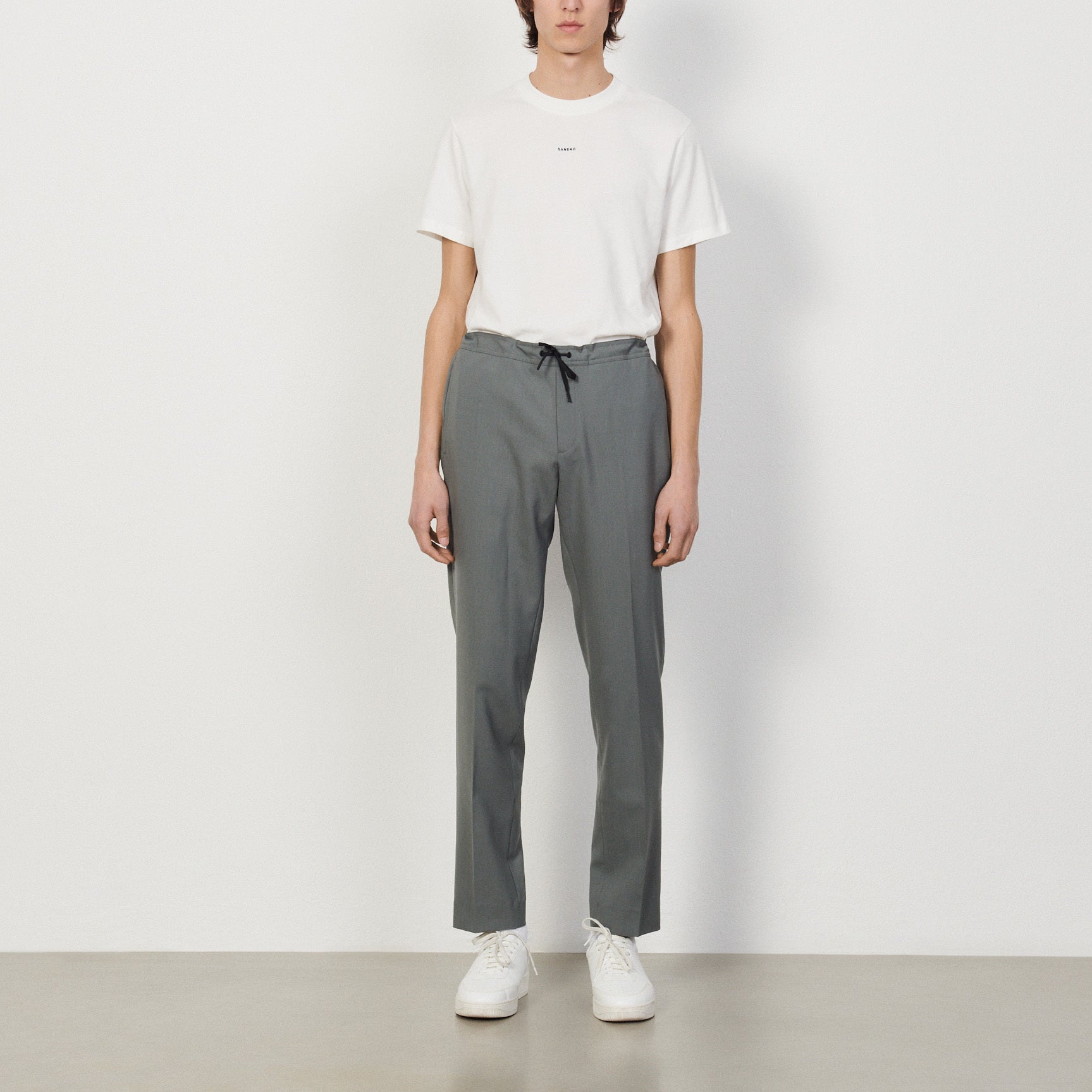 Pantalon à ceinture élastiquée Sandro seconde main