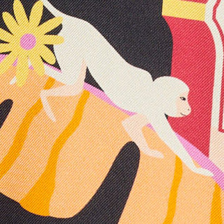 Chemise en soie imprimée Sandro seconde main