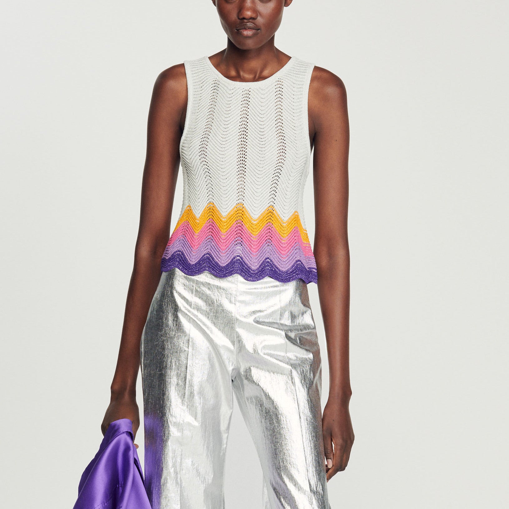 Débardeur en Maille Sandro seconde main