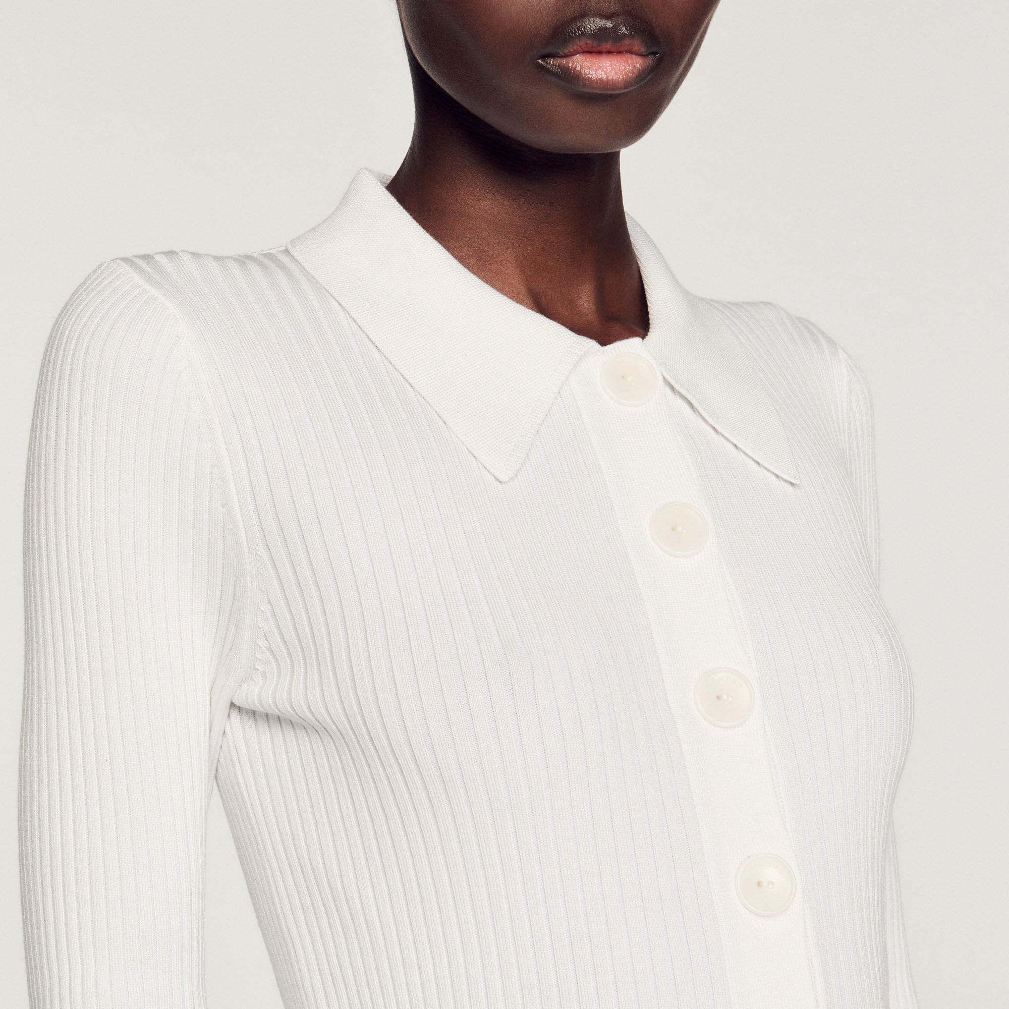 Cardigan court côtelé Sandro seconde main