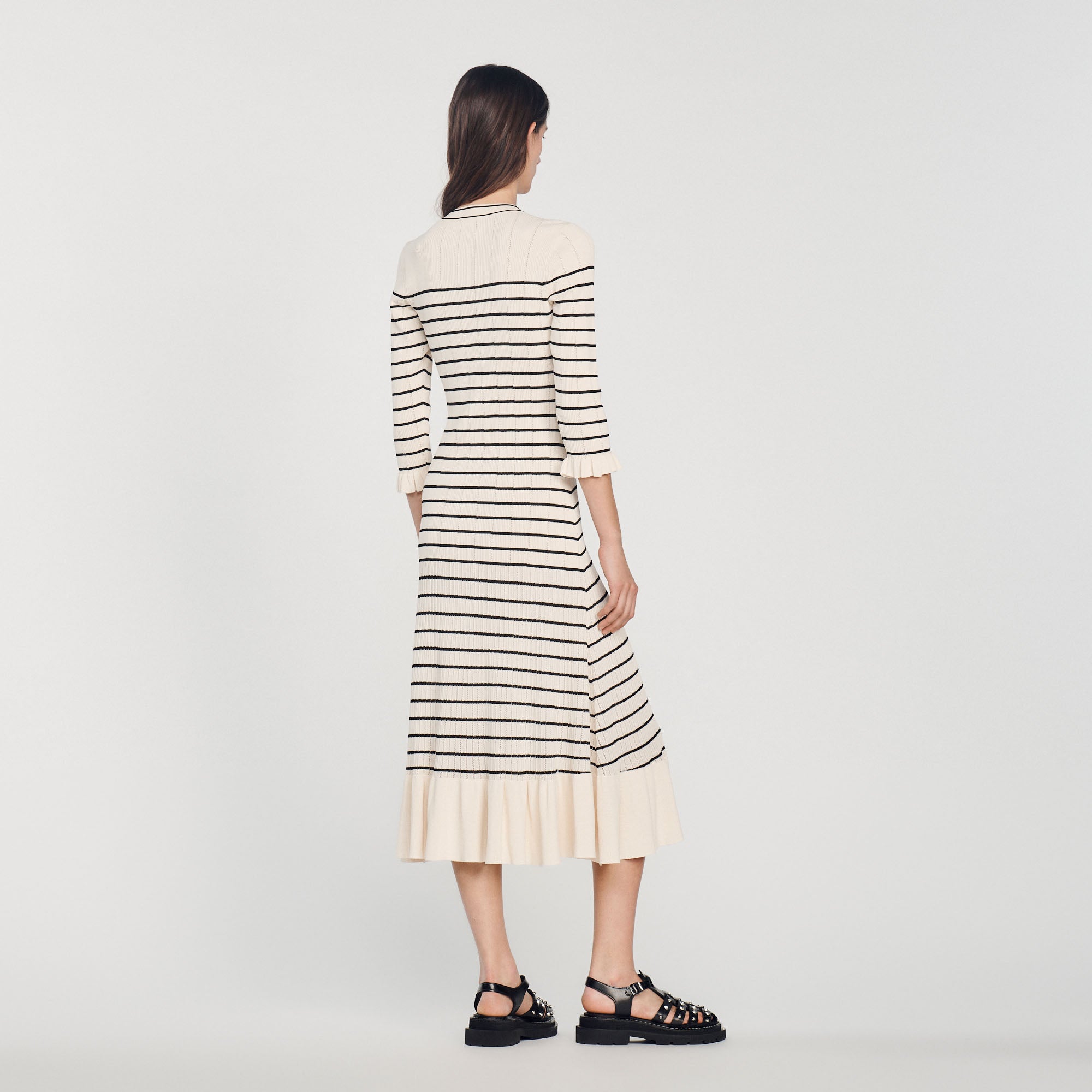 Robe longue marinière Sandro seconde main