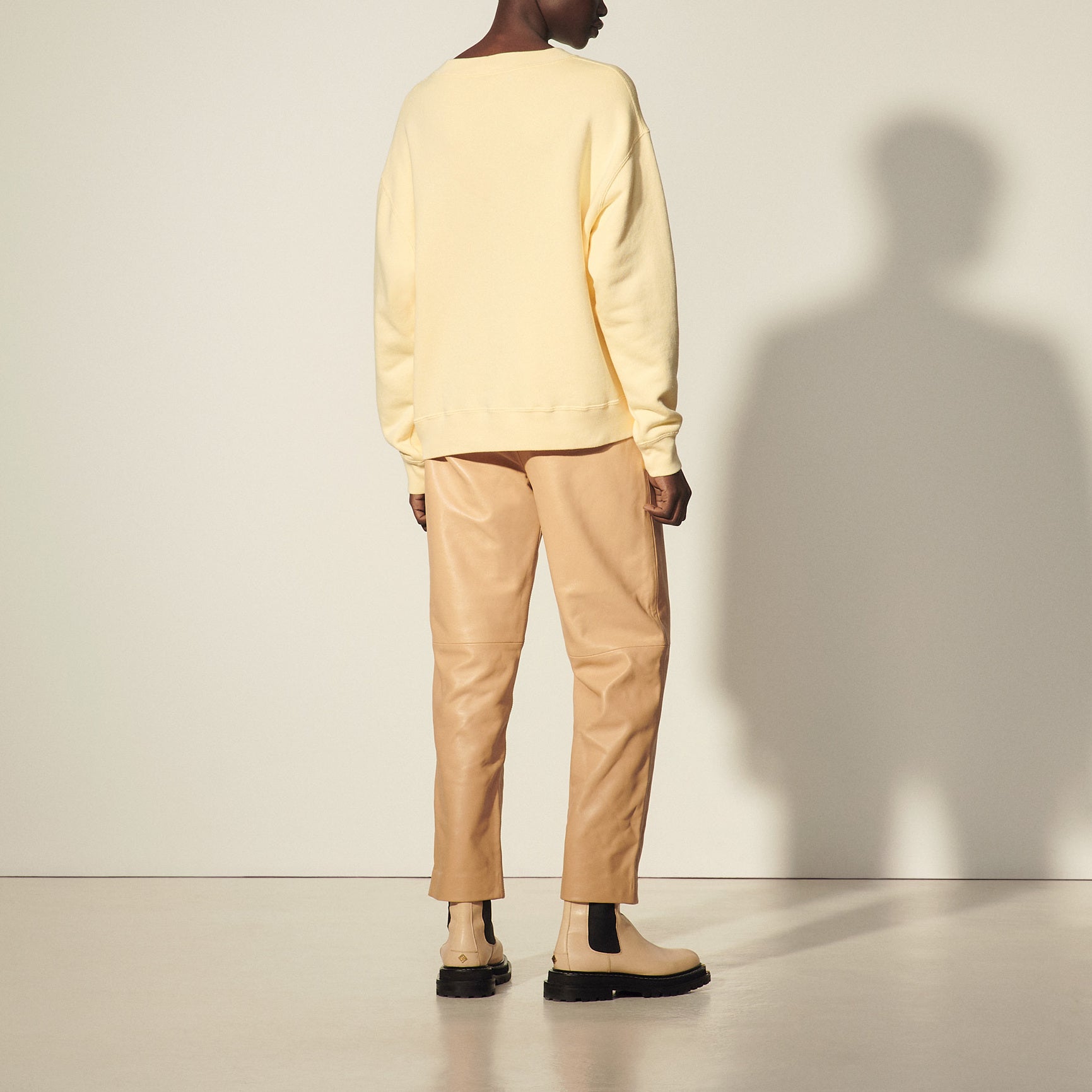 Sweatshirt en coton à message Sandro seconde main