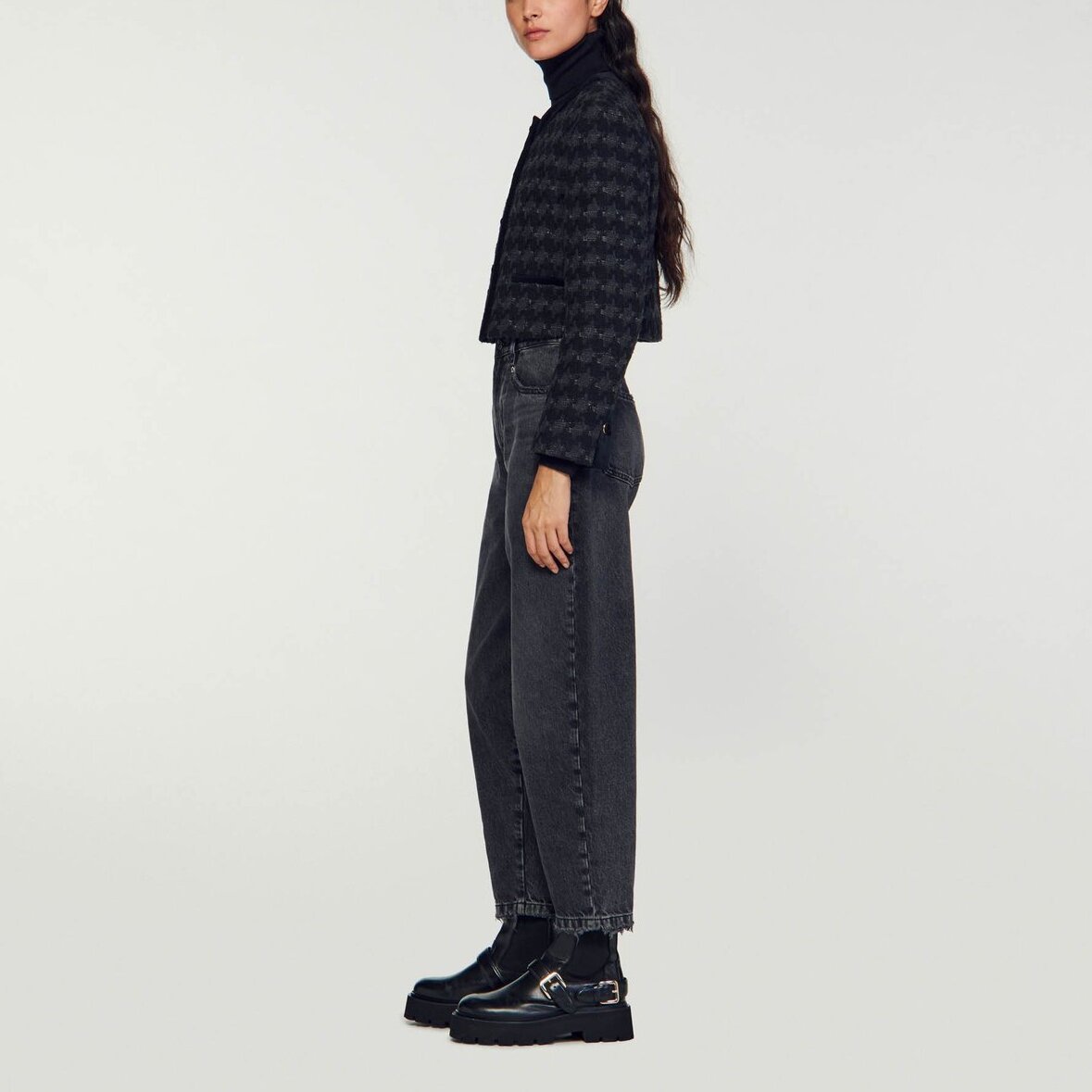 Veste courte en tweed Sandro seconde main