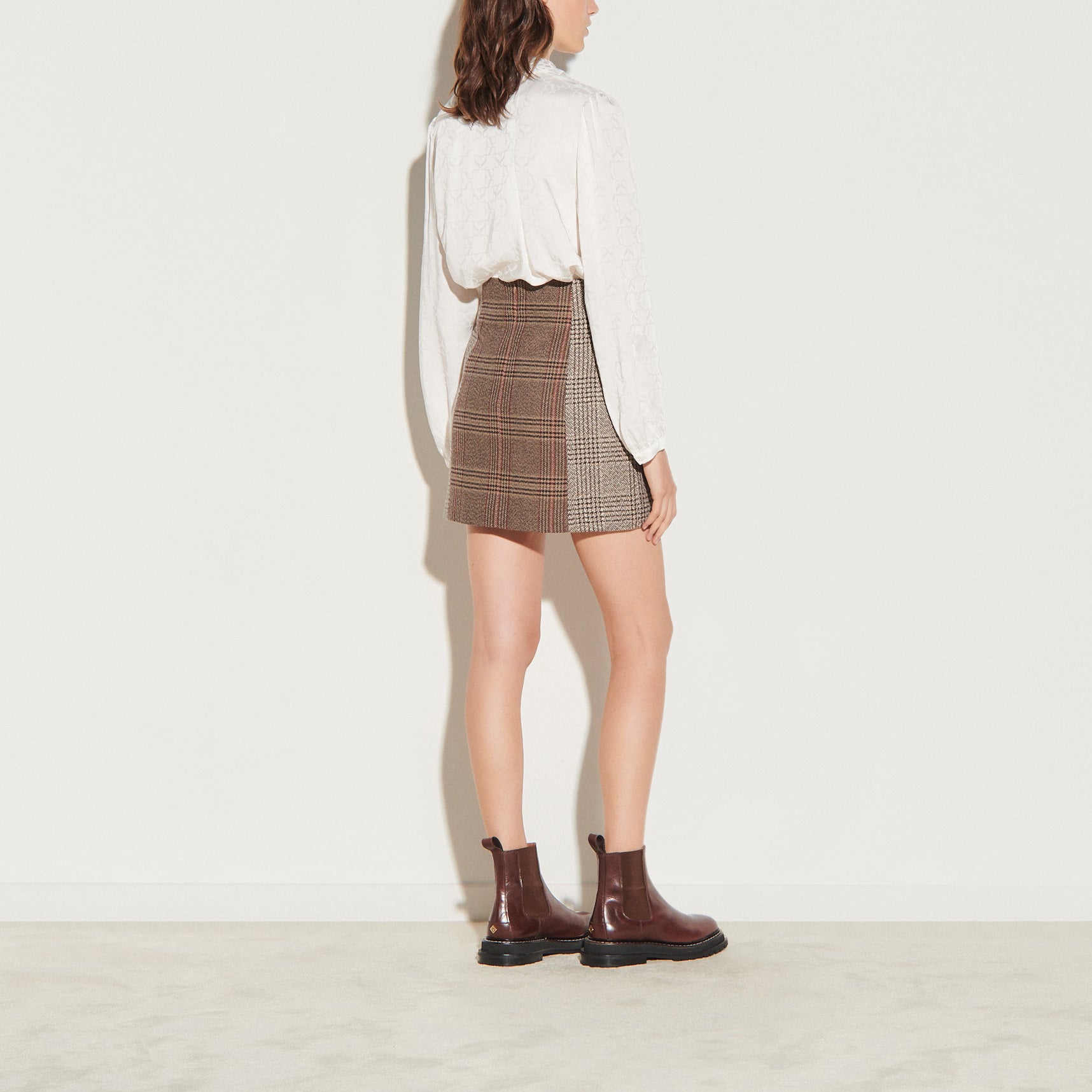 Jupe courte à carreaux Sandro seconde main