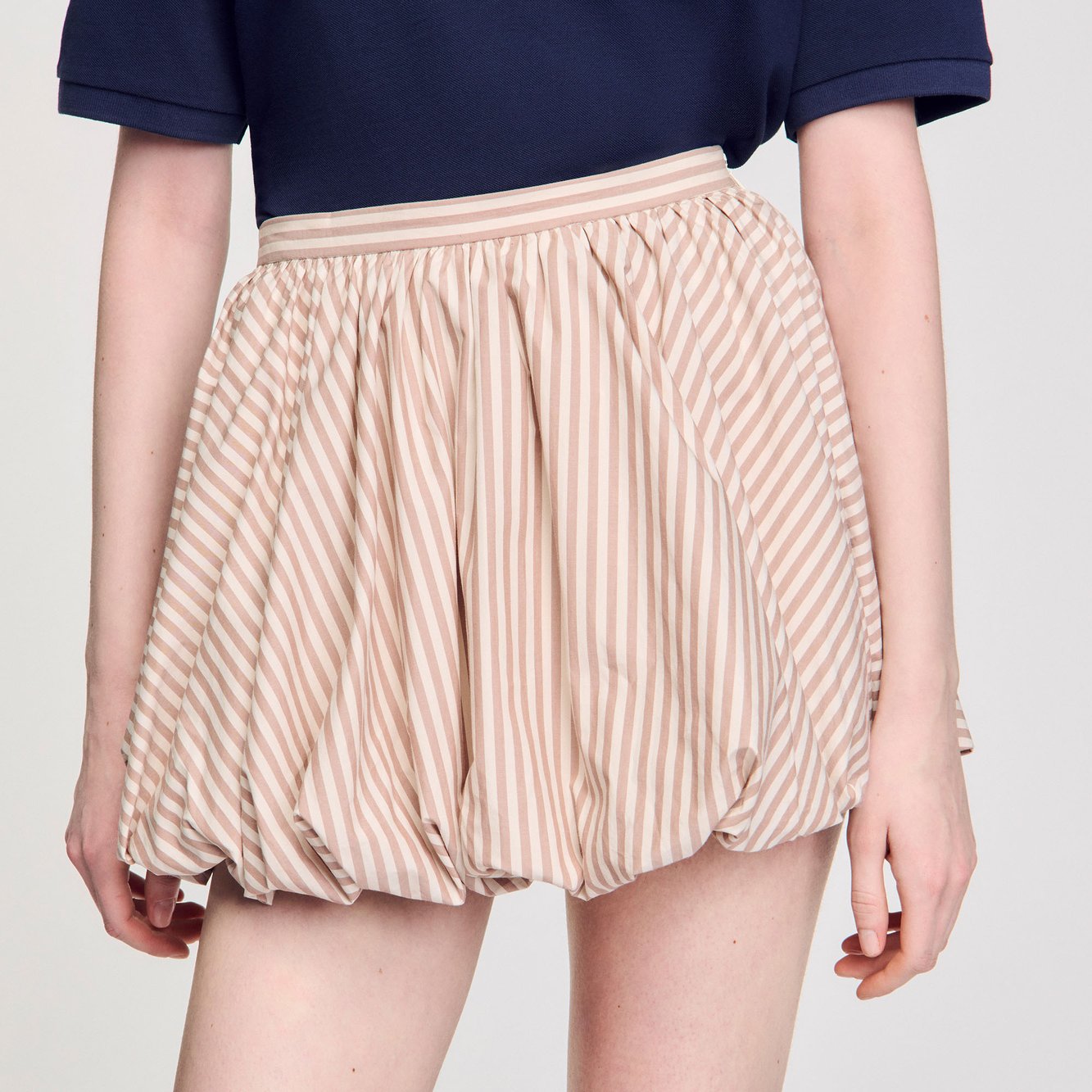 Jupe boule à rayures Sandro seconde main