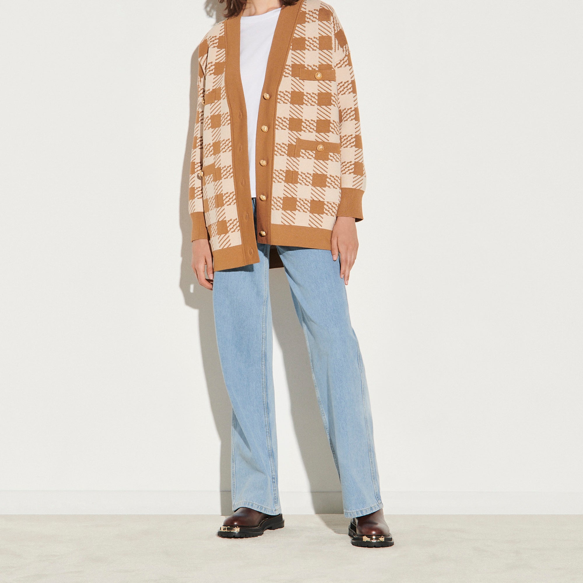 Cardicoat imprimé vichy Sandro seconde main