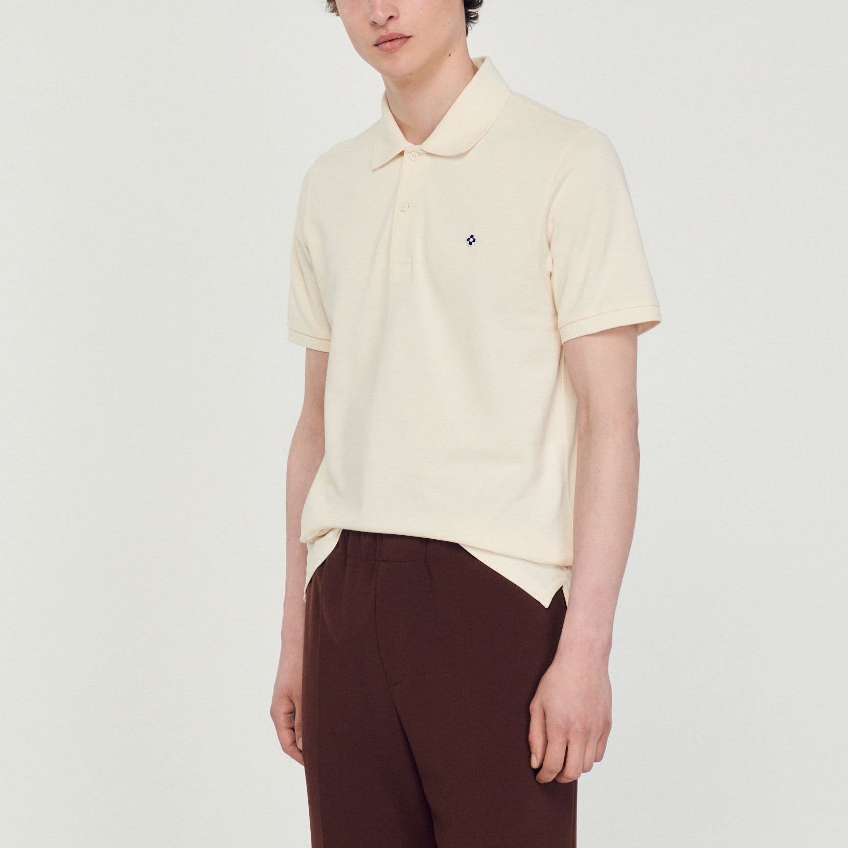 T-shirt Ecru Sandro seconde main