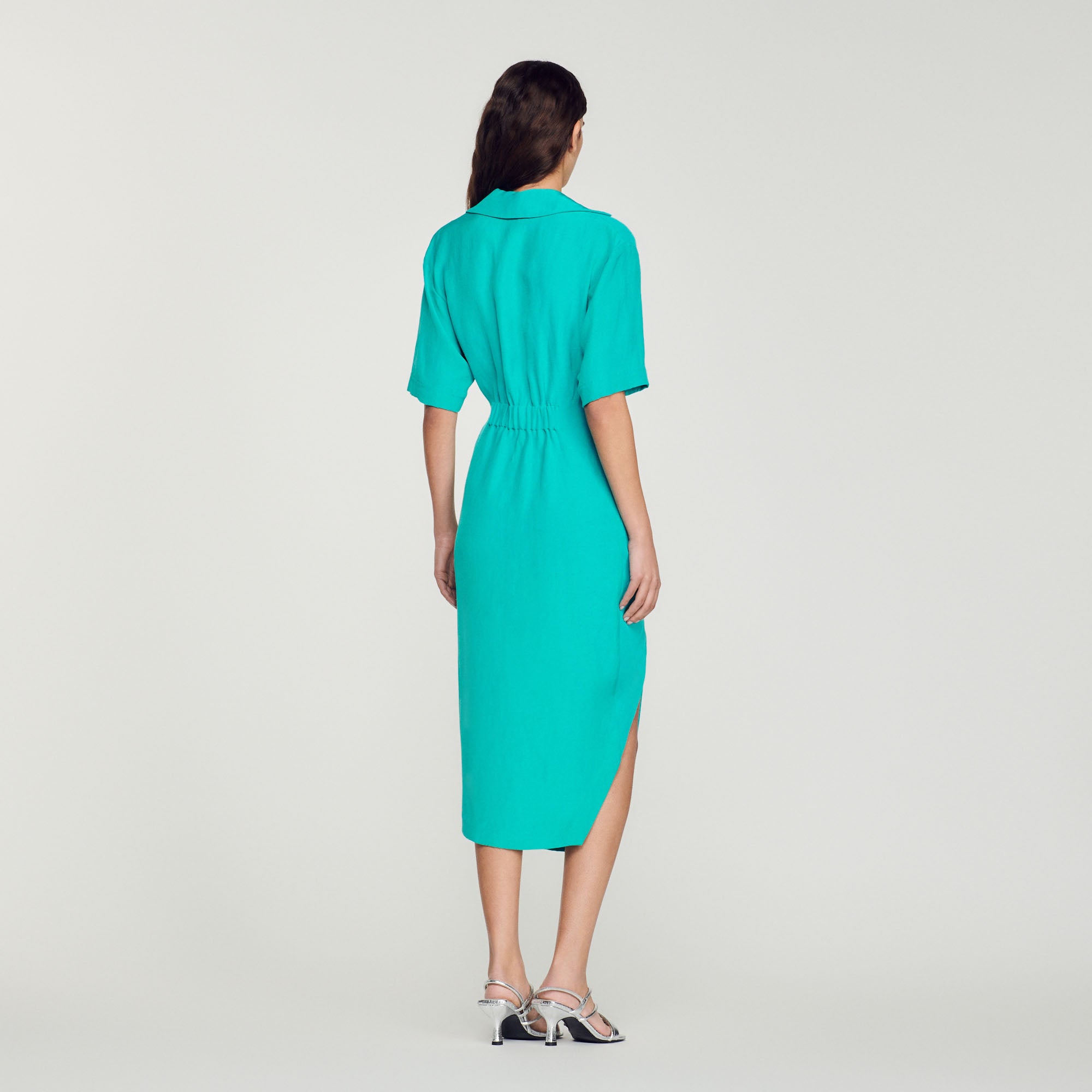 Robe drapée asymétrique Sandro seconde main