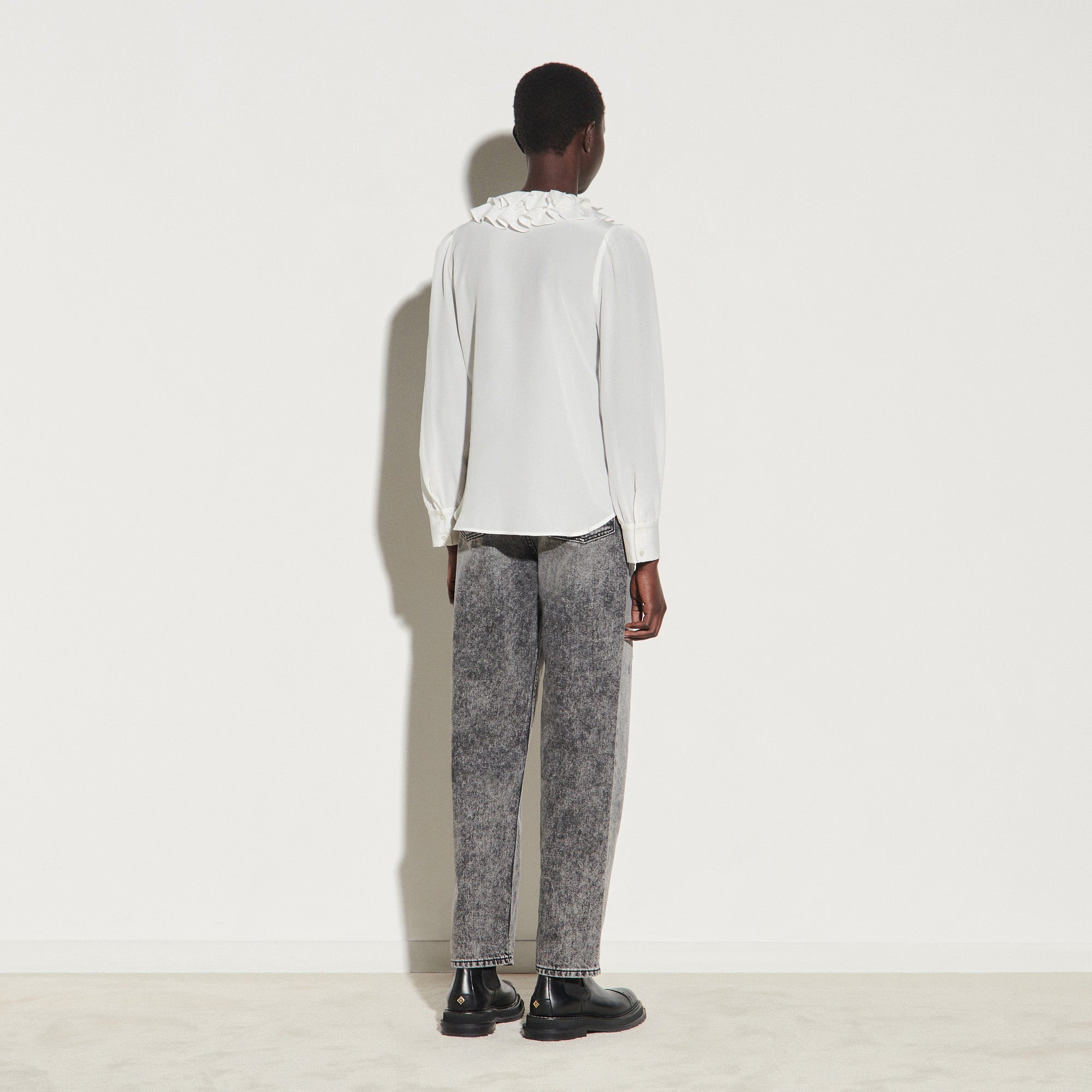 Chemise fluide et superposition de cols Sandro seconde main