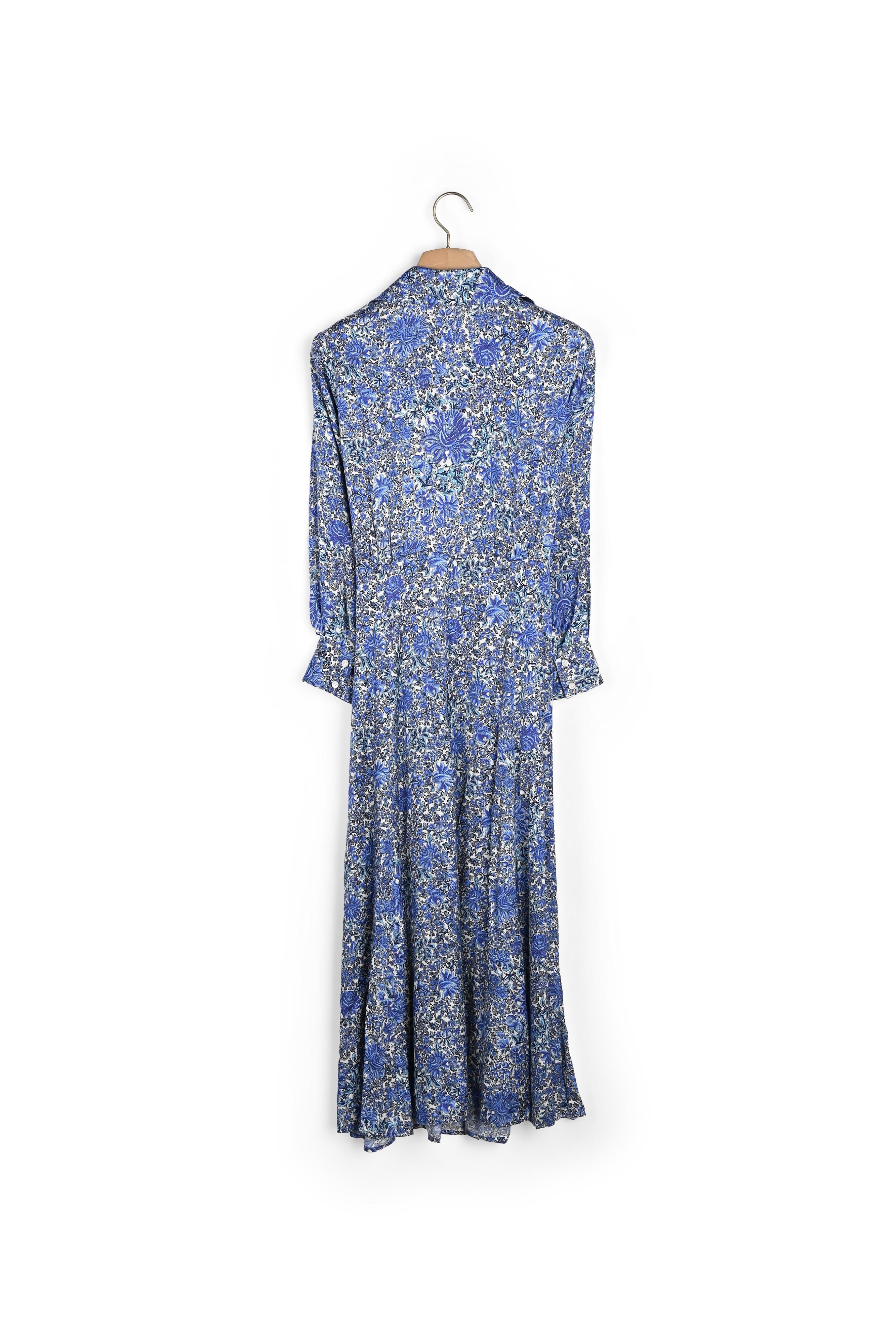Robe Chemise midi à imprimé fleuri Sandro seconde main