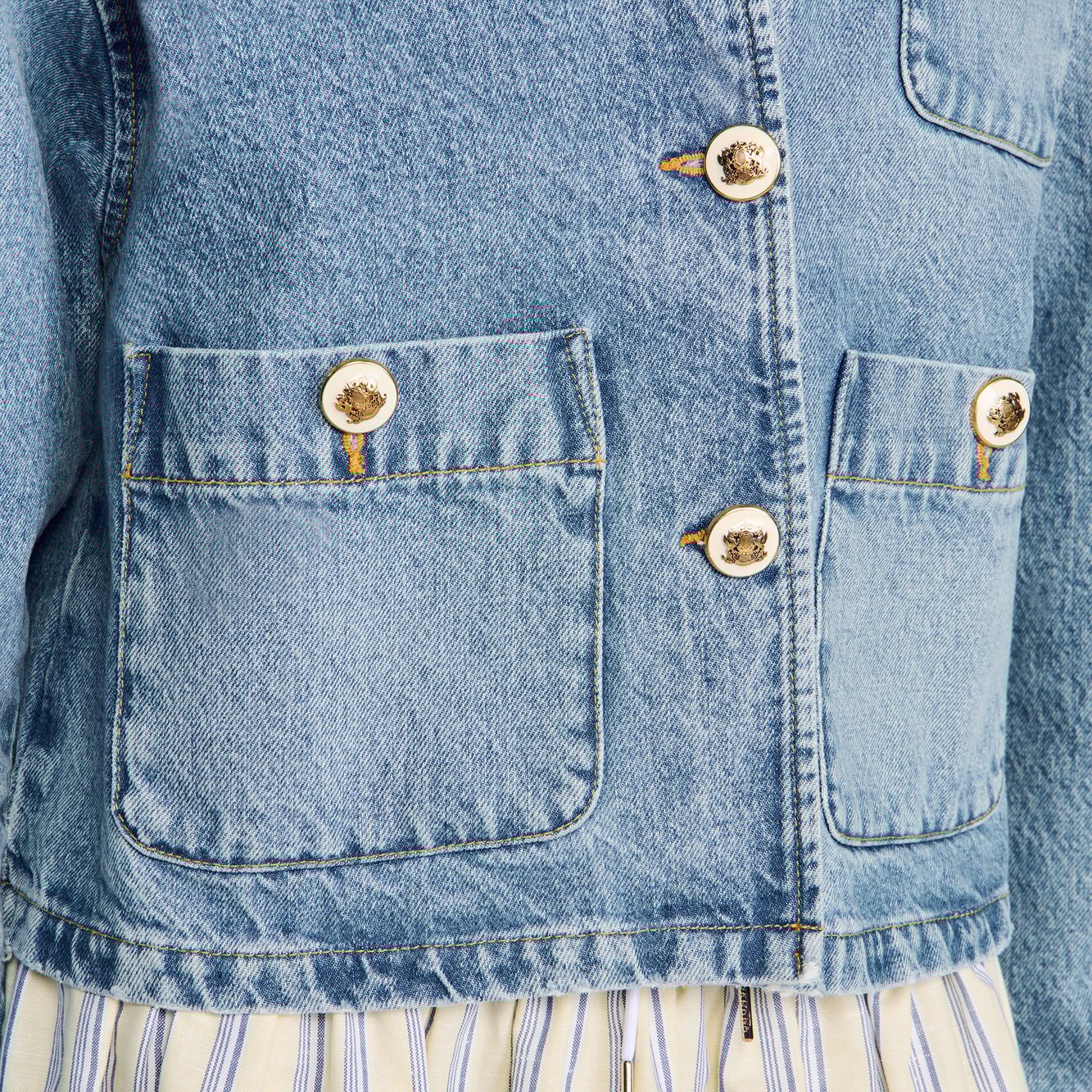 Blouson en denim Sandro seconde main