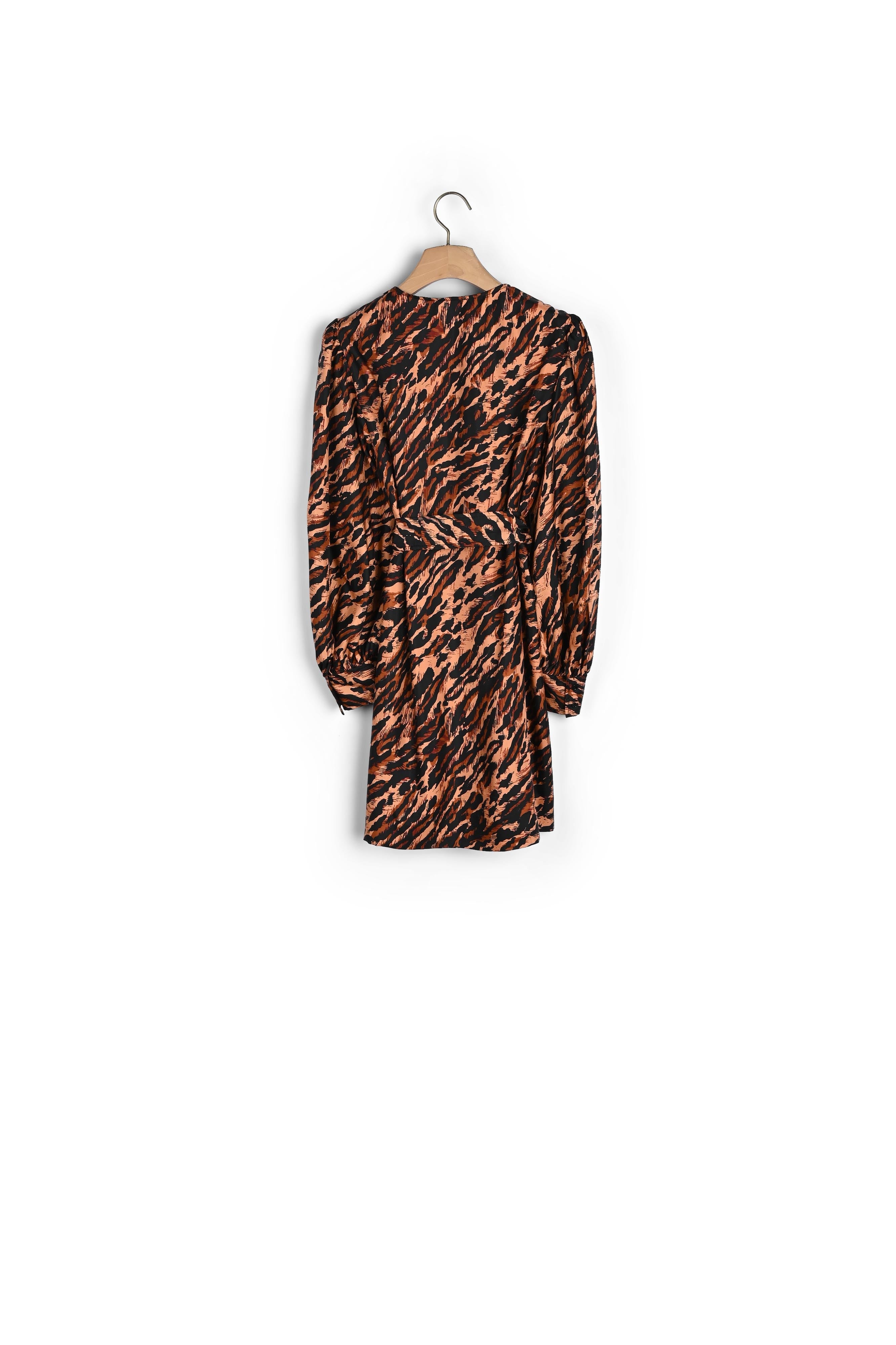 Robe courte imprimée en soie Sandro seconde main