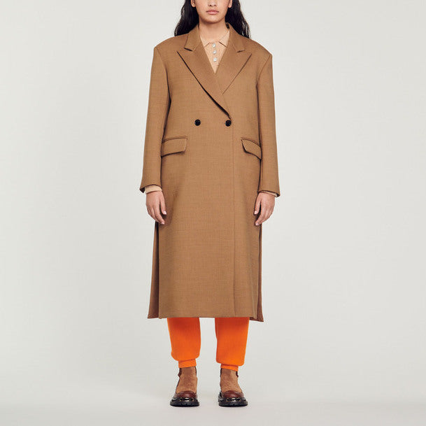 Manteau droit oversize Sandro seconde main